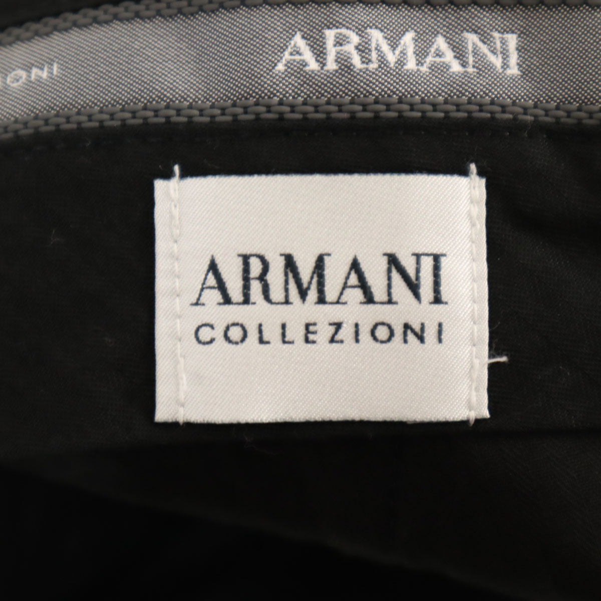 ARMANI COLLEZIONI アルマーニコレッツォーニ ポルトガル製 コーデュロイパンツ 50 ブラック メンズ