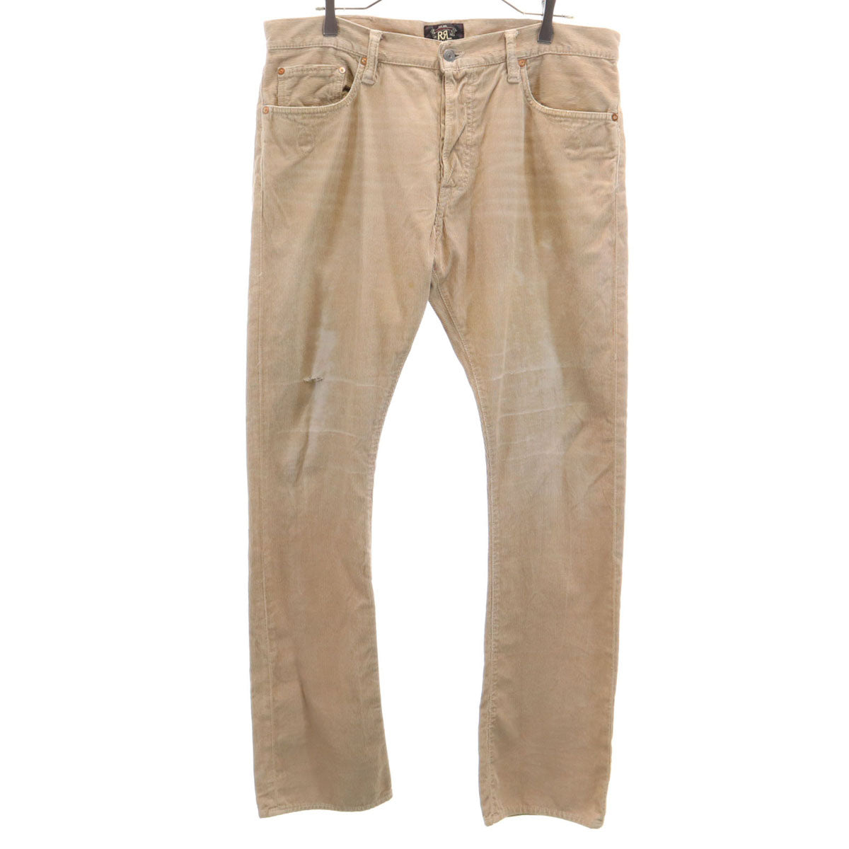 ダブルアールエル RRL USA製 コーデュロイパンツ W35 ベージュ RALPH LAUREN ラルフローレン メンズ