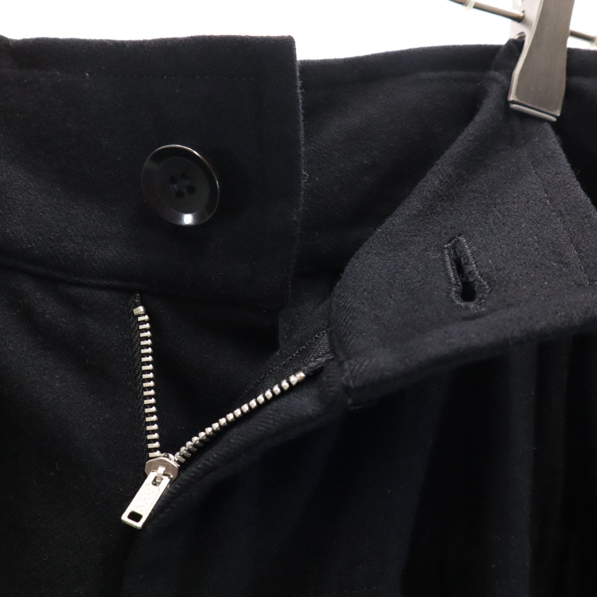 Y's ワイズ 日本製 ウール 3/4丈 カーゴパンツ 3 ブラック ヨウジヤマモト ユニセックス メンズ