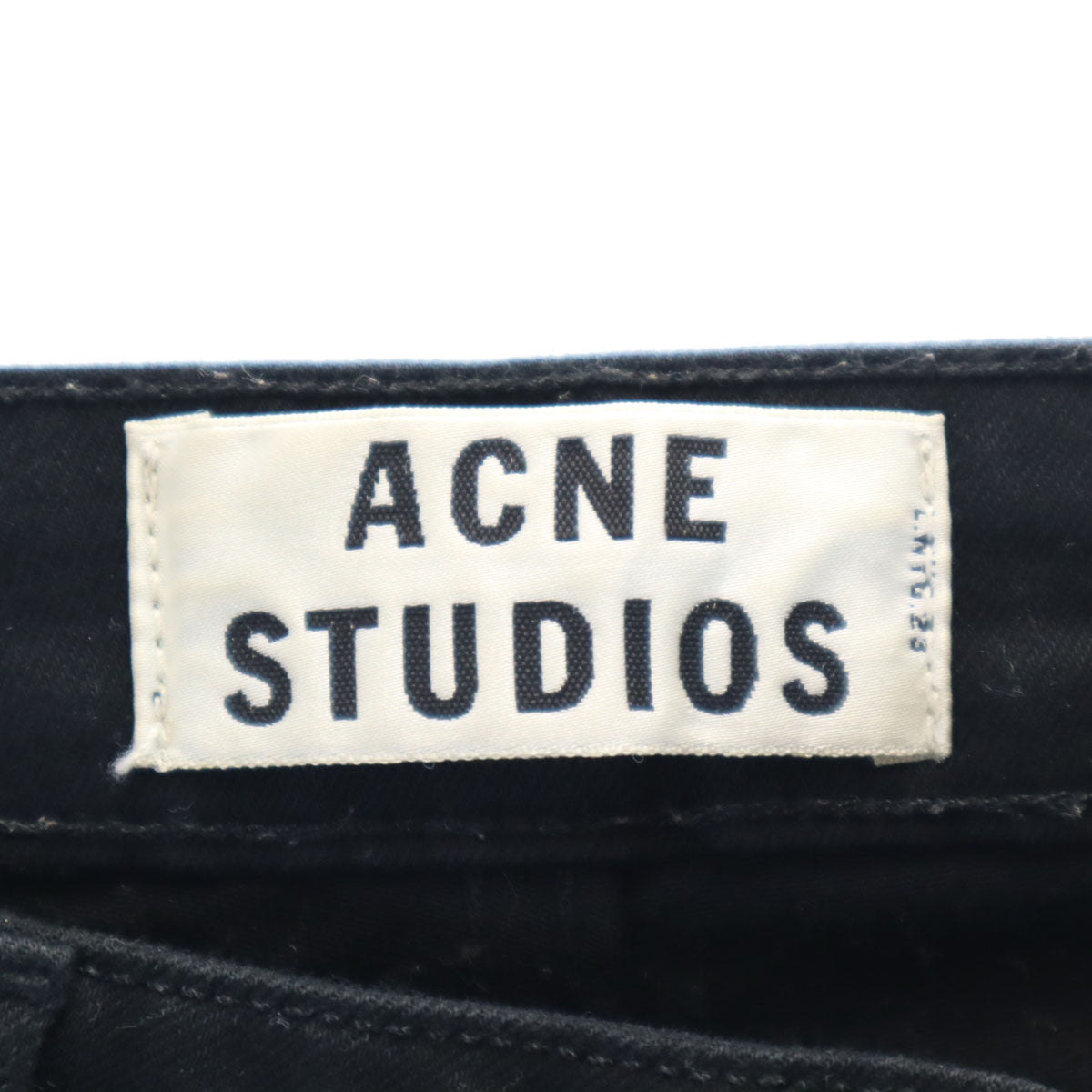 ACNE STUDIOS アクネストゥディオズ スキニーパンツ W24 黒 ストレッチ レディース