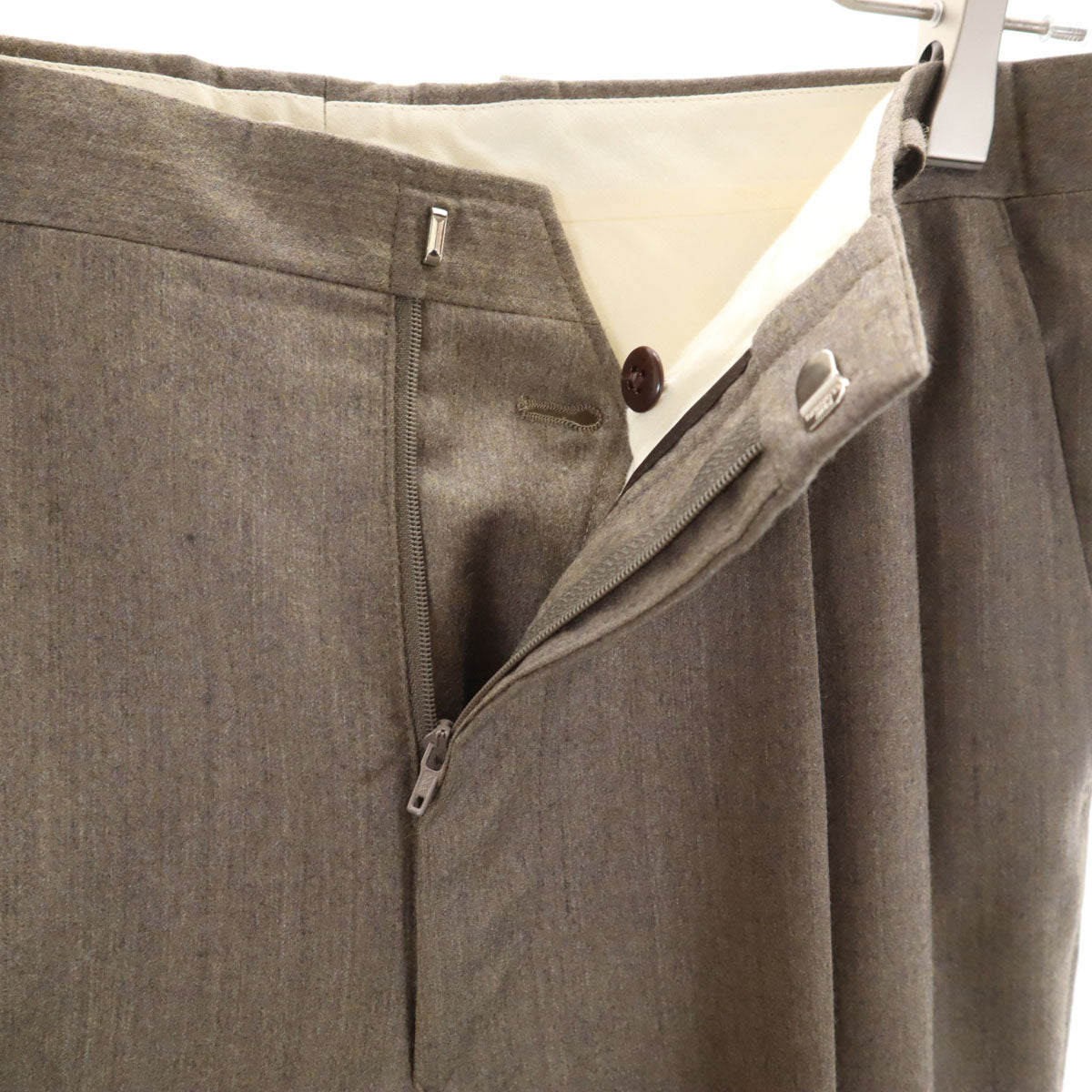 GIVENCHY MONSIEUR ジバンシィ ムッシュ 90s オールド スラックスパンツ 80 グレーブラウン系 メンズ