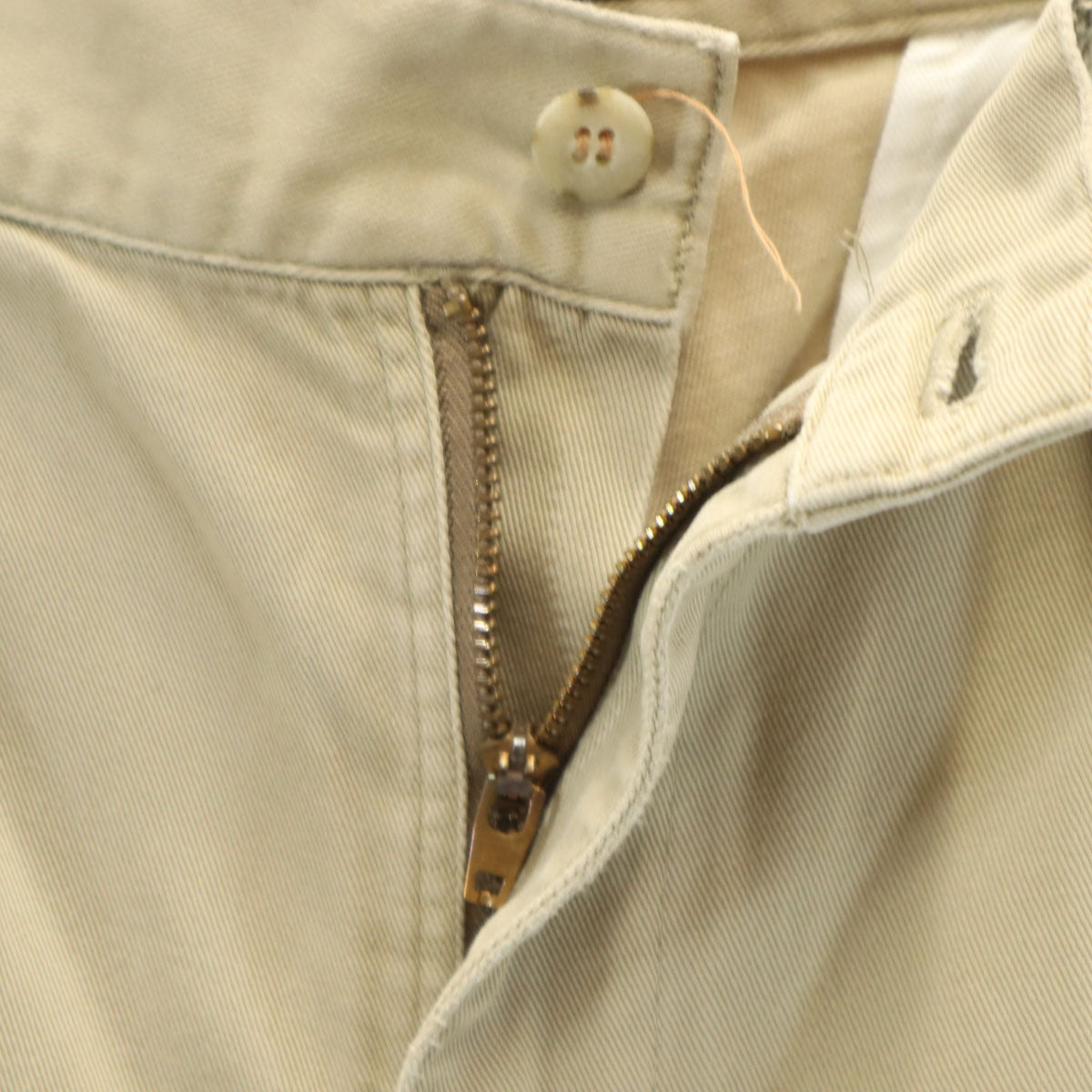 Polo by Ralph Lauren ポロバイラルフローレン 90s オールド ツータック チノパンツ 78 ベージュ メンズ