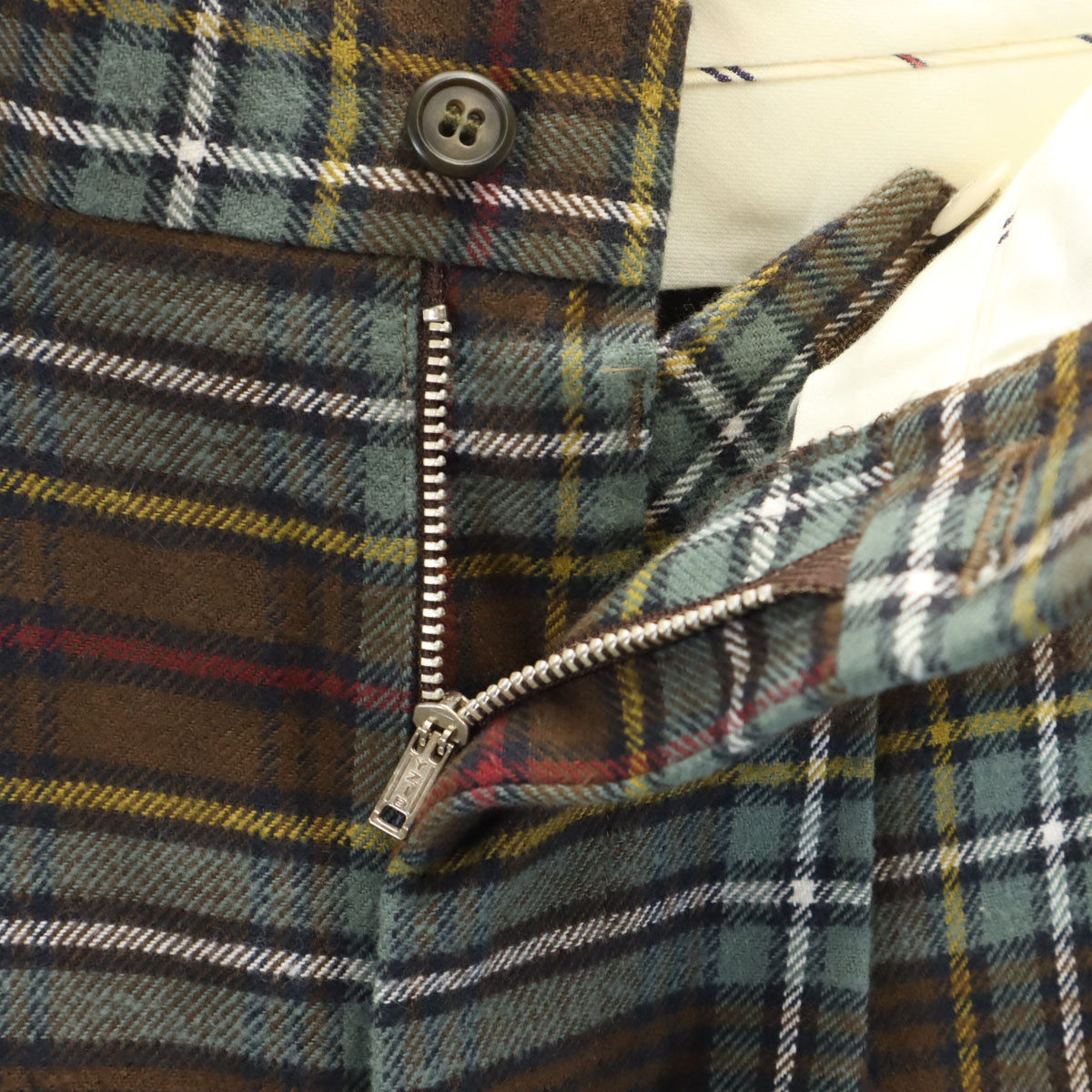 CHAPS RALPH LAUREN チャップスラルフローレン 80s 日本製 ヴィンテージ チェック柄 ロングパンツ LL ブラウン系 メンズ