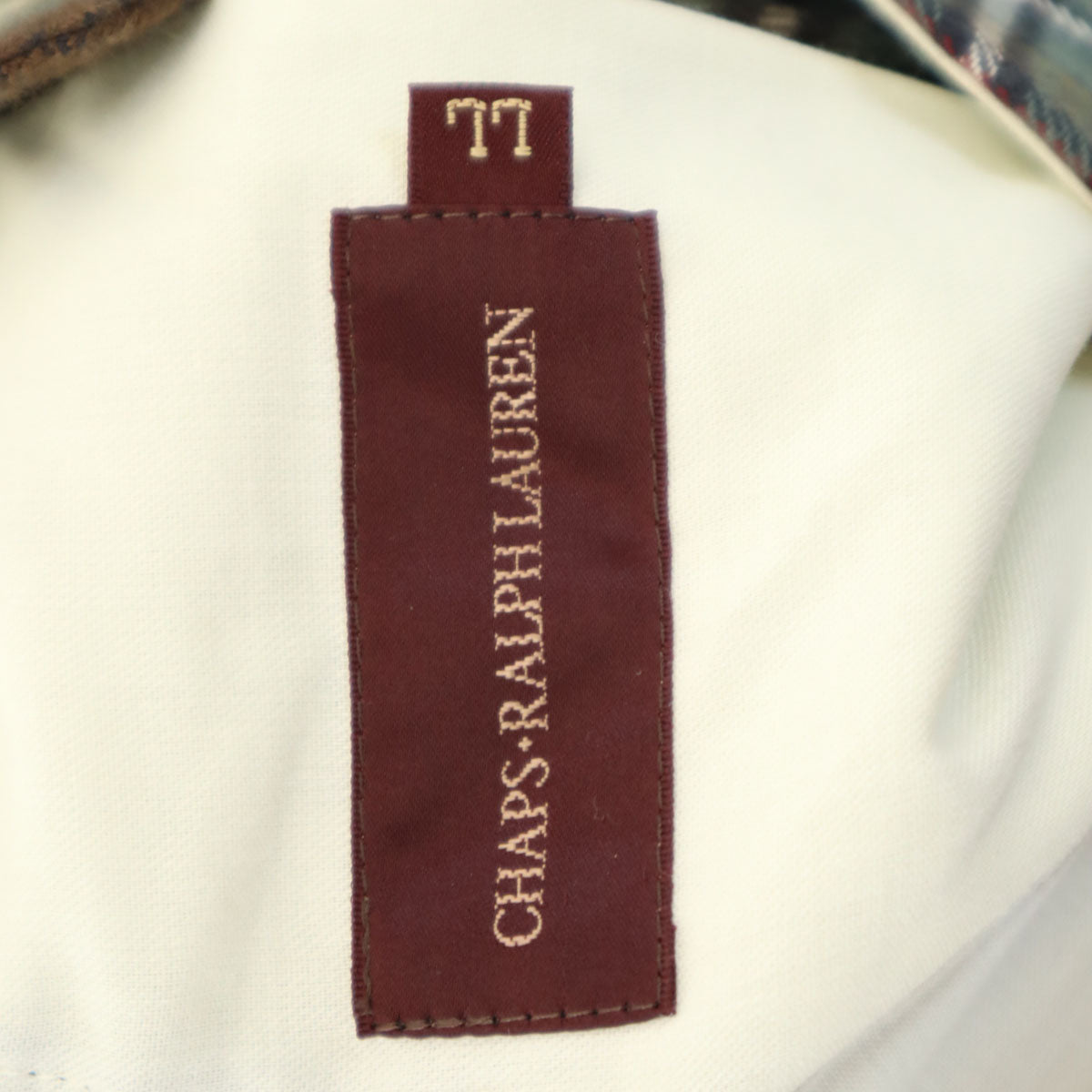 CHAPS RALPH LAUREN チャップスラルフローレン 80s 日本製 ヴィンテージ チェック柄 ロングパンツ LL ブラウン系 メンズ