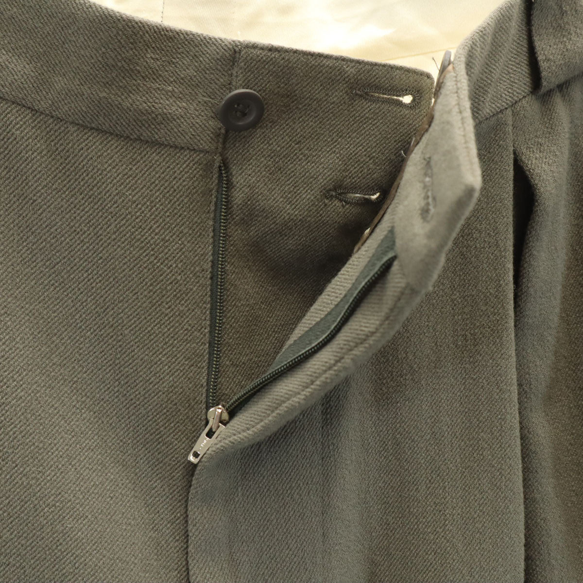 GIORGIO ARMANI ジョルジオアルマーニ 90s イタリア製 オールド ロングパンツ 48 グレージュ系 メンズ