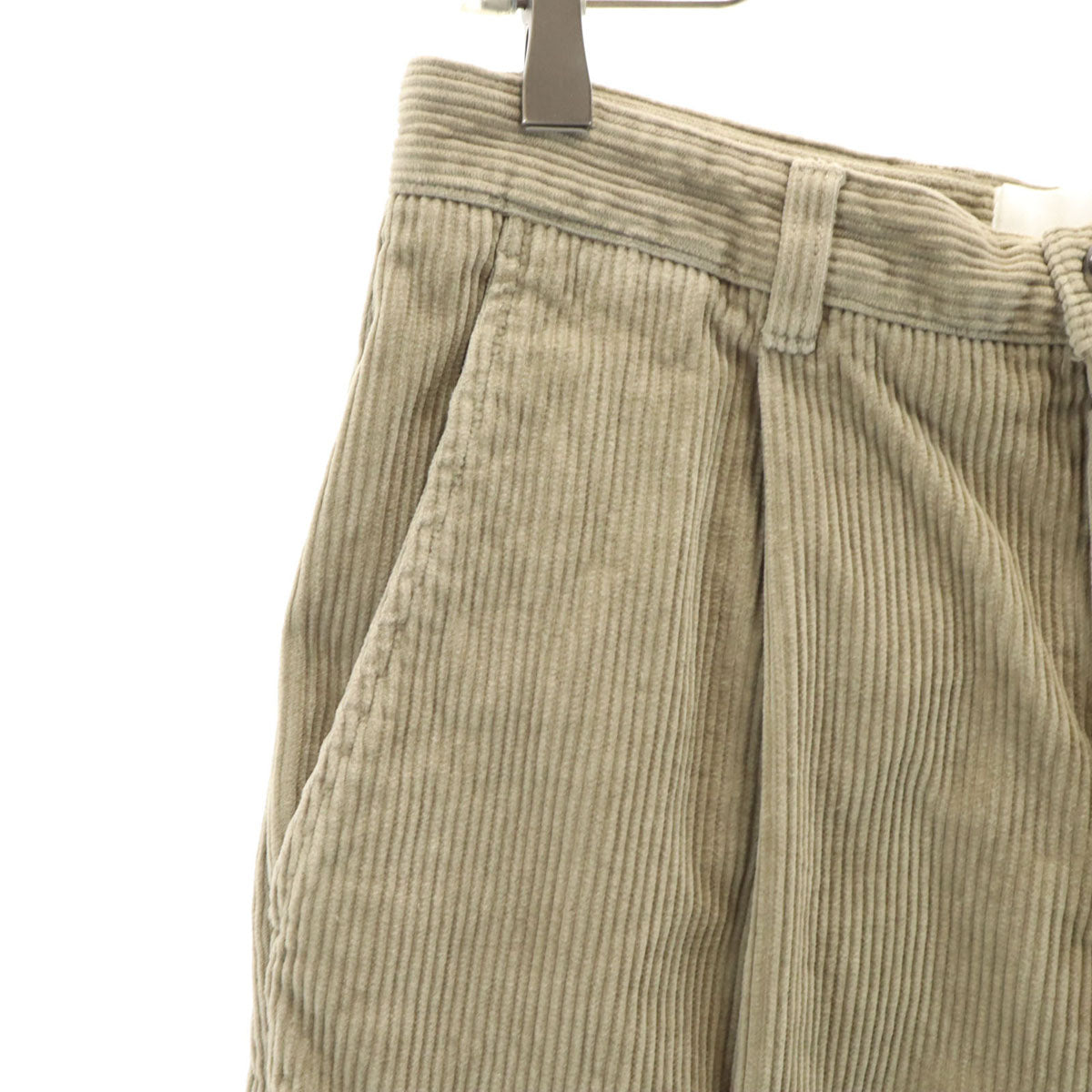 ami アミ ポルトガル製 コーデュロイパンツ XS グレージュ系 レディース