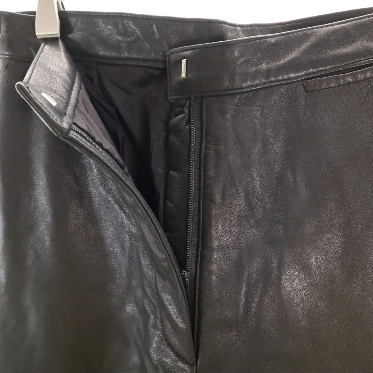 SIENA STUDIO レザーパンツ 4 ブラック レディース