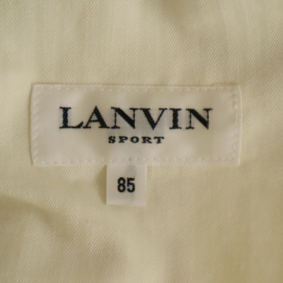 LANVIN SPORT ランバン スポーツ 90s 日本製 オールド チェック柄 スラックスパンツ 85 ベージュ メンズ