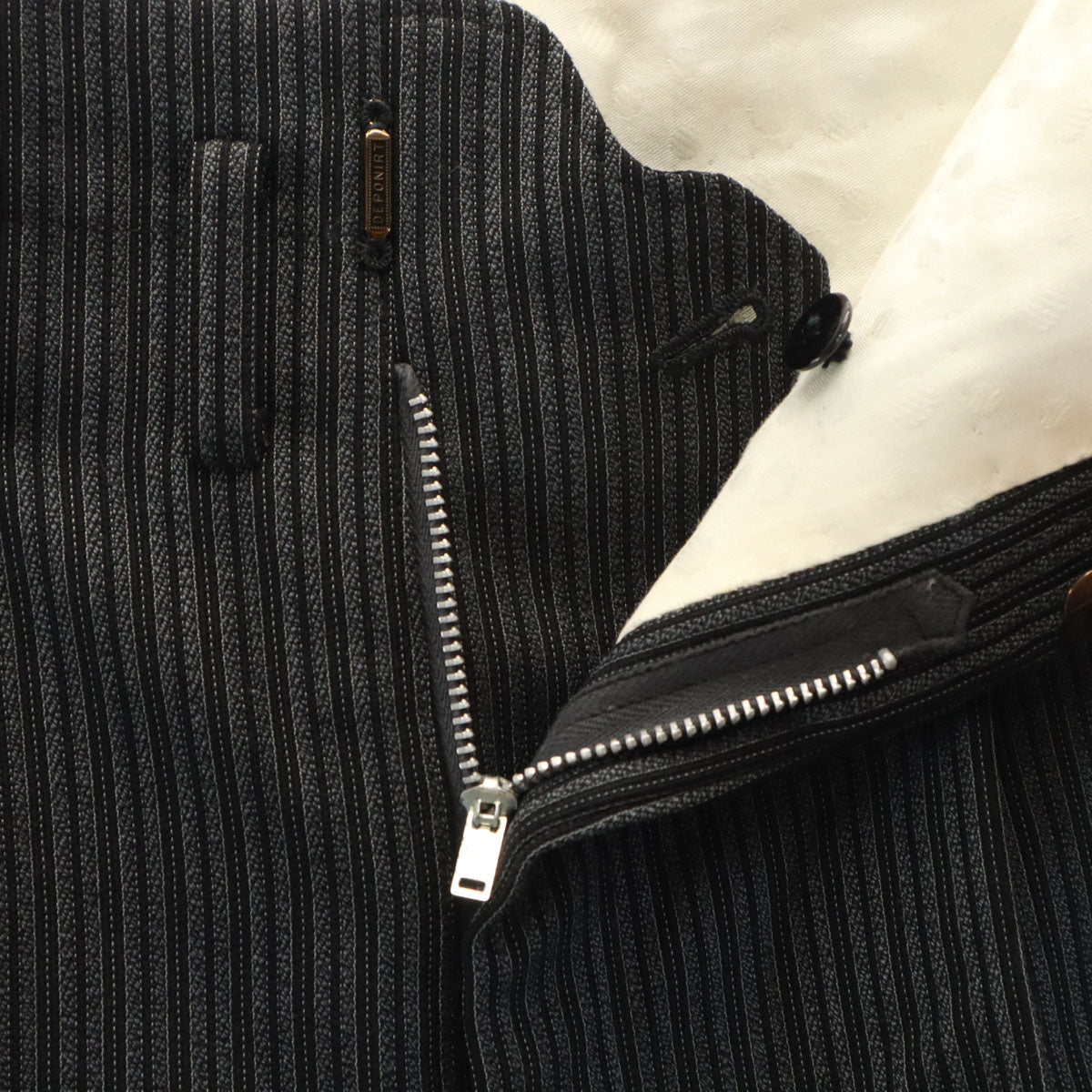 KATAOKA KEORI カタオカケオリ 50s 60s ヴィンテージ ジャパンヴィンテージ ストライプ柄 スラックスパンツ グレー系 メンズ