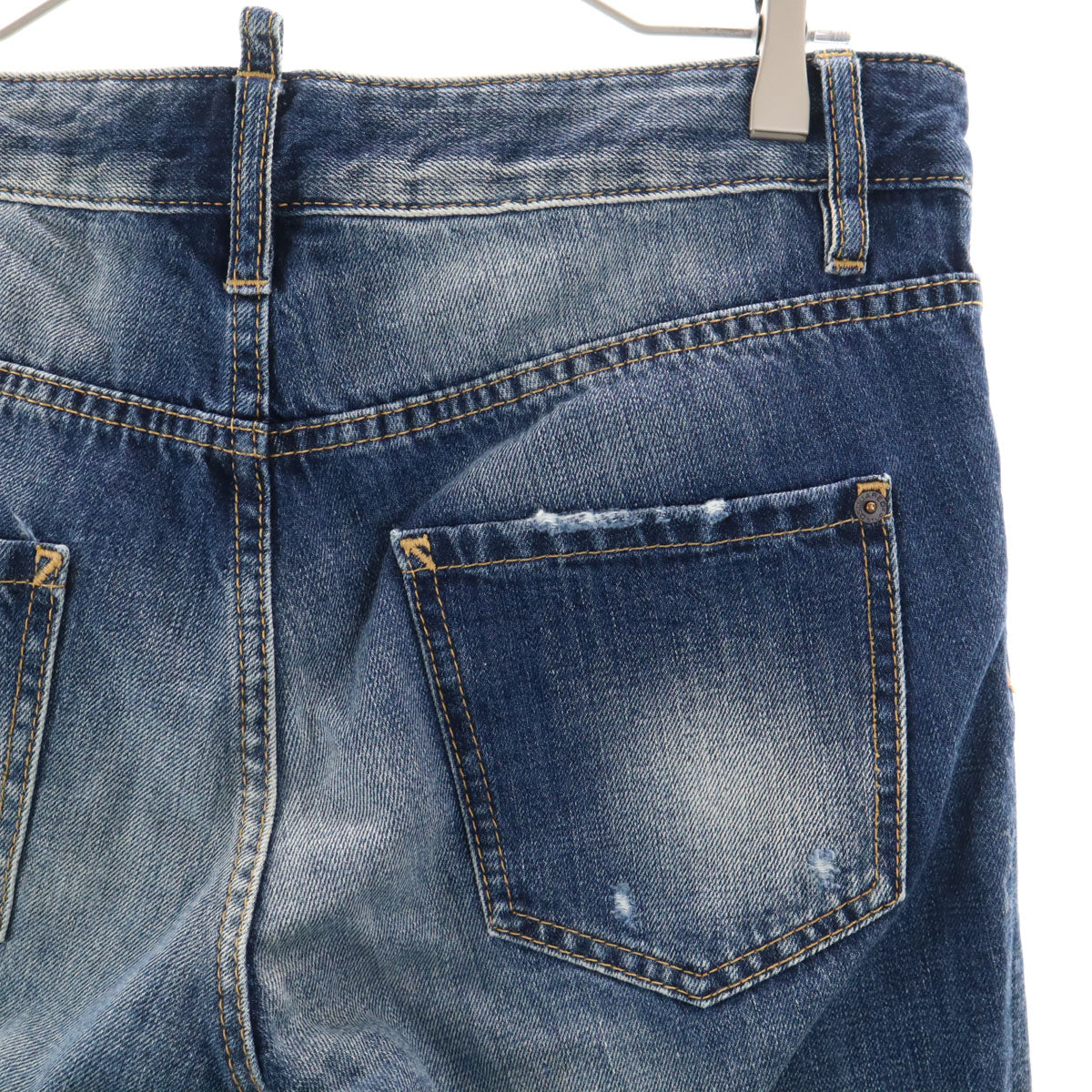 DSQUARED2 ディースクエアード2 イタリア製 デニムパンツ 42 ブルー系 ボタンフライ メンズ
