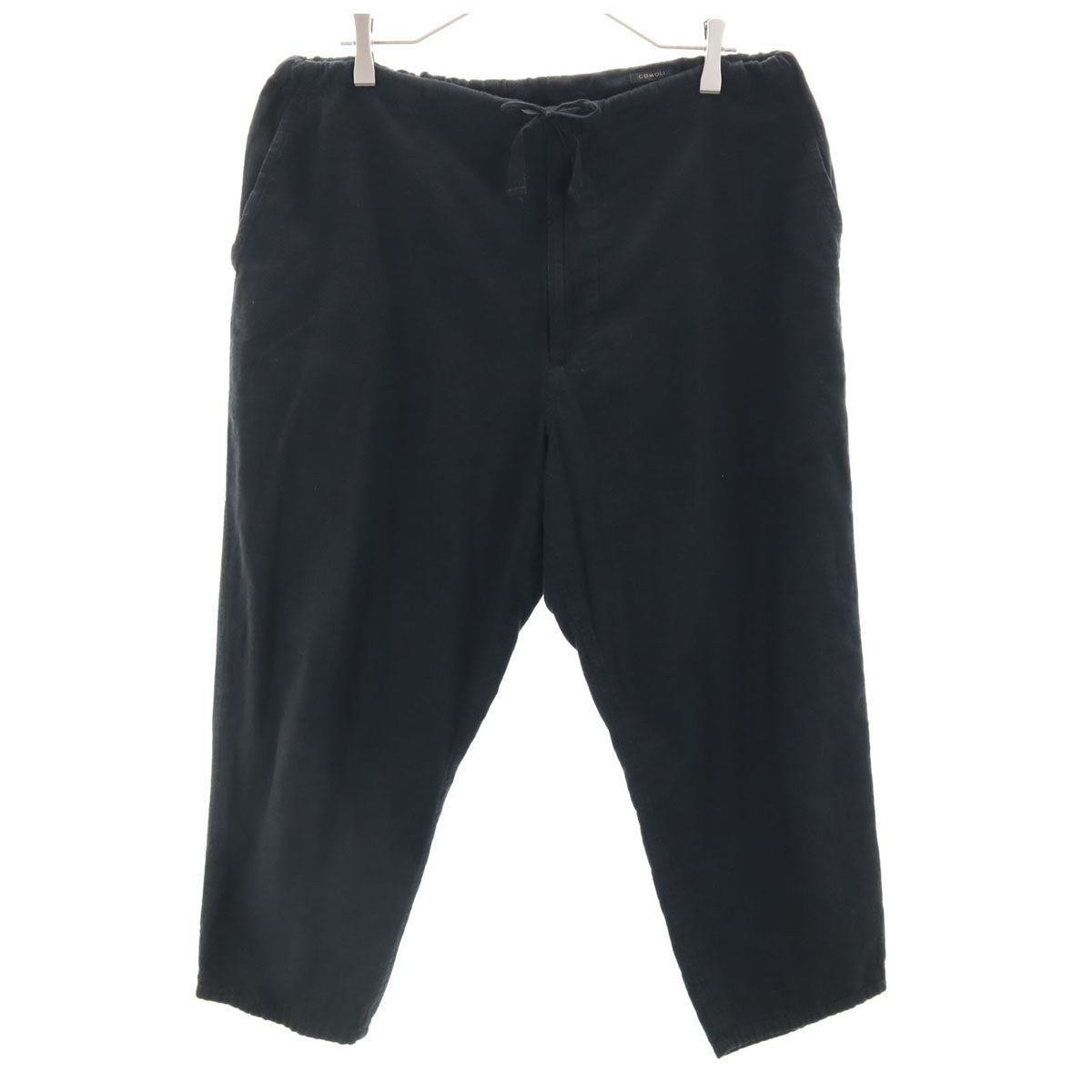 COMOLI コモリ 日本製 ベタシャン テーパードパンツ 1 黒 メンズ