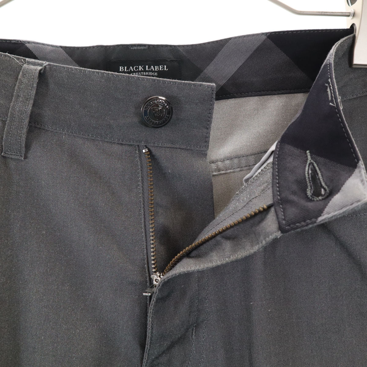 BLACK LABEL CRESTBRIDGE ブラックレーベルクレストブリッジ パンツ M グレー 三陽商会 ストレッチ メンズ