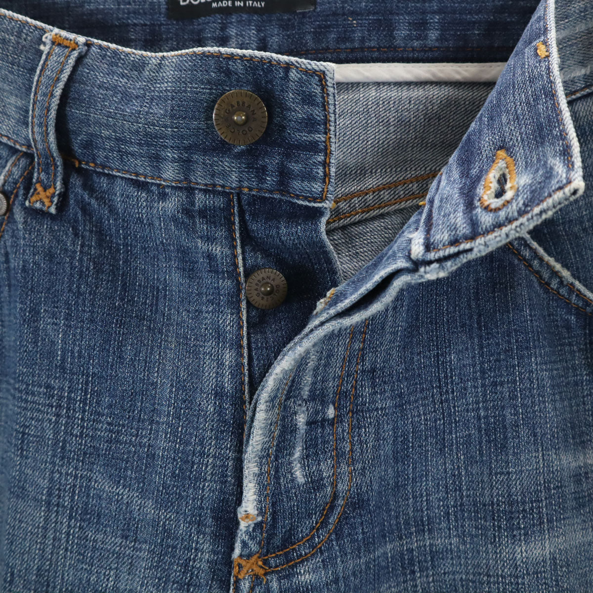 DOLCE&GABBANA ドルチェアンドガッバーナ イタリア製 デニムパンツ 48 ジーンズ ボタンフライ メンズ