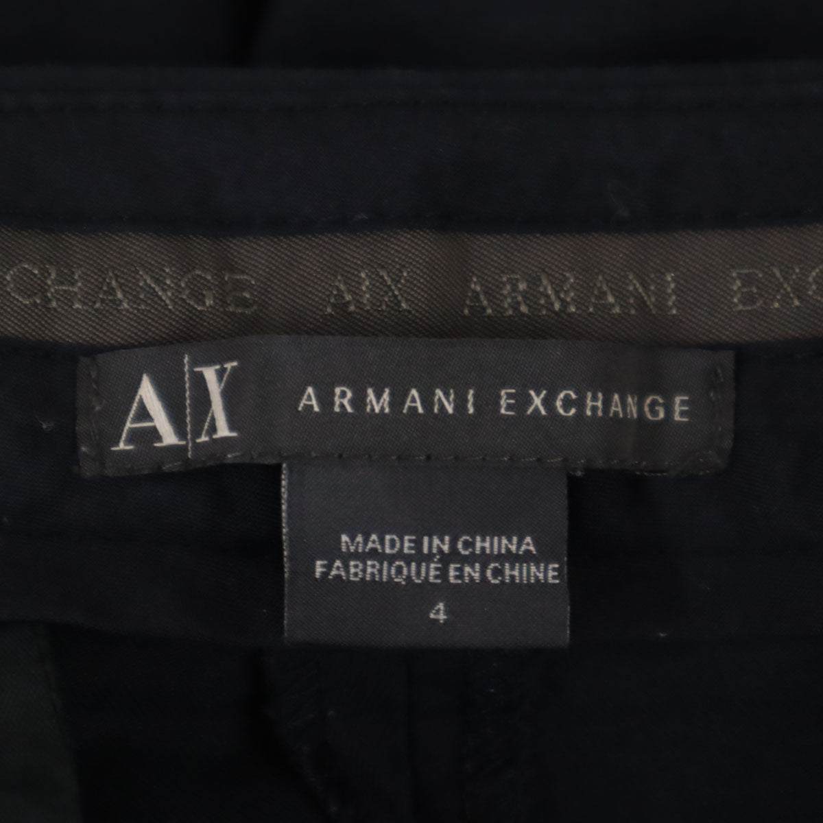 ARMANI EXCHANGE アルマーニエクスチェンジ テーパードパンツ 4 ネイビー レディース