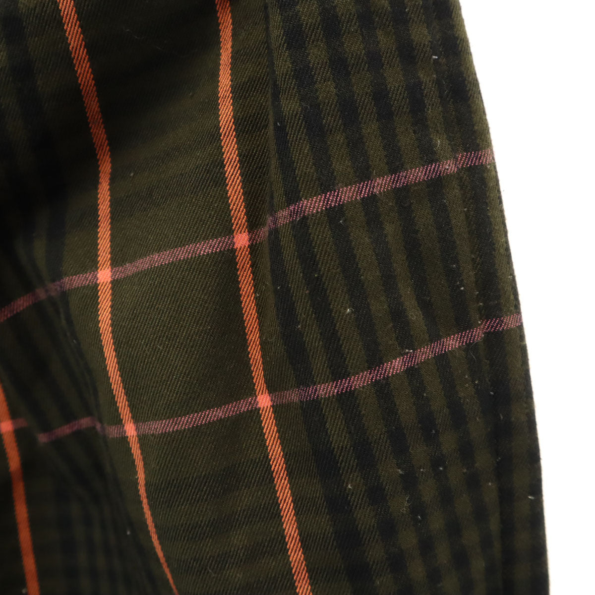 AMERI UNDRESSED アメリ チェック ストレートパンツ S ブラウン系 レディース