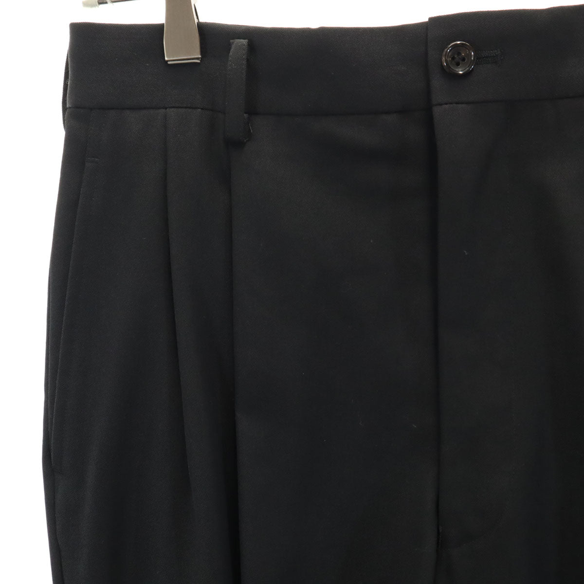 COMME des GARCONS HOMME コムデギャルソンオム 90s 1999年 日本製 ウール オールド 2タック スラックスパンツ S 黒 メンズ