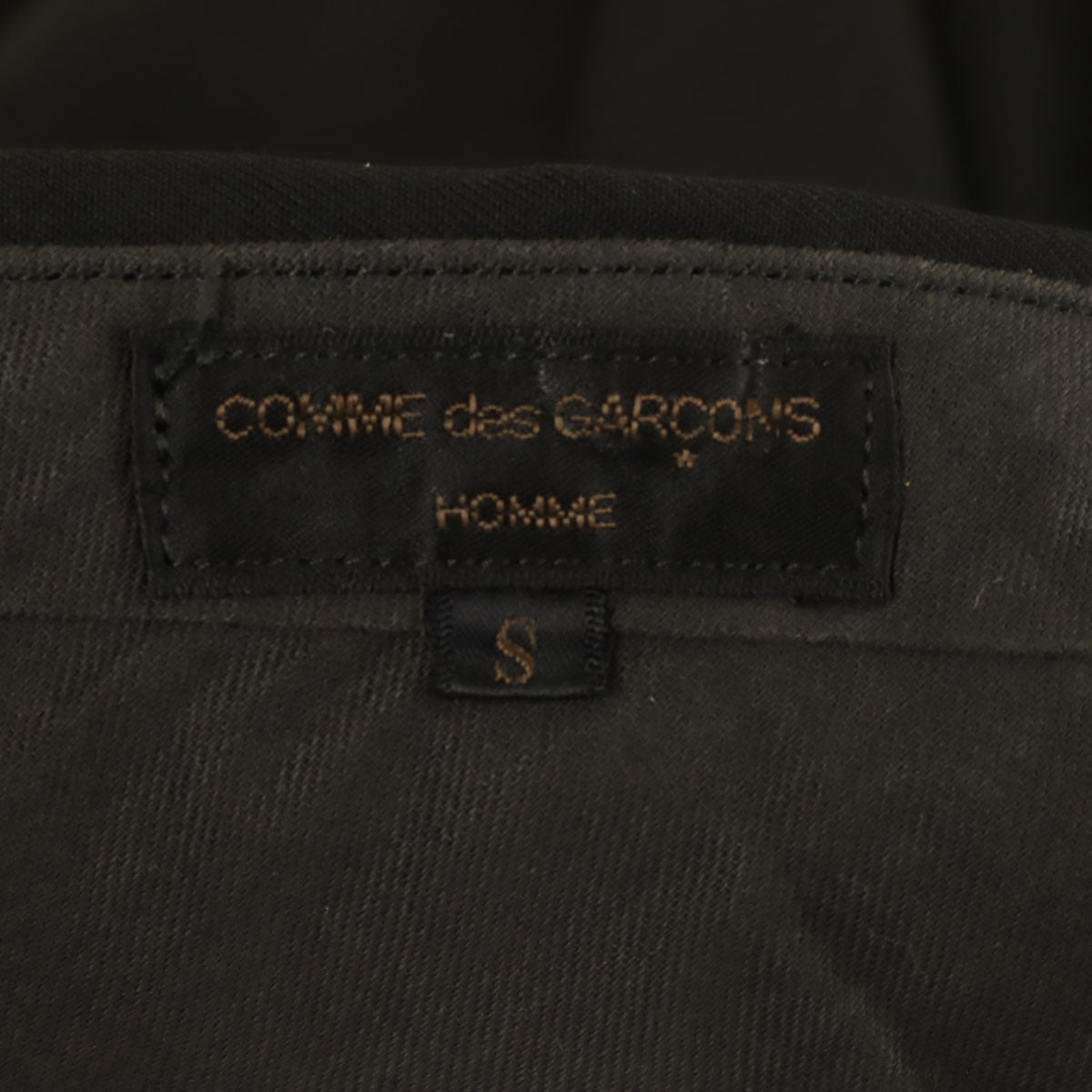 COMME des GARCONS HOMME コムデギャルソンオム 90s 1999年 日本製 ウール オールド 2タック スラックスパンツ S 黒 メンズ