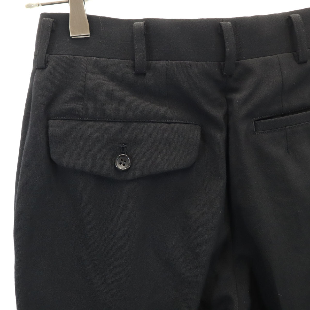 COMME des GARCONS HOMME コムデギャルソンオム 00s 2000年 日本製 ウール 2タック スラックスパンツ S 黒 メンズ