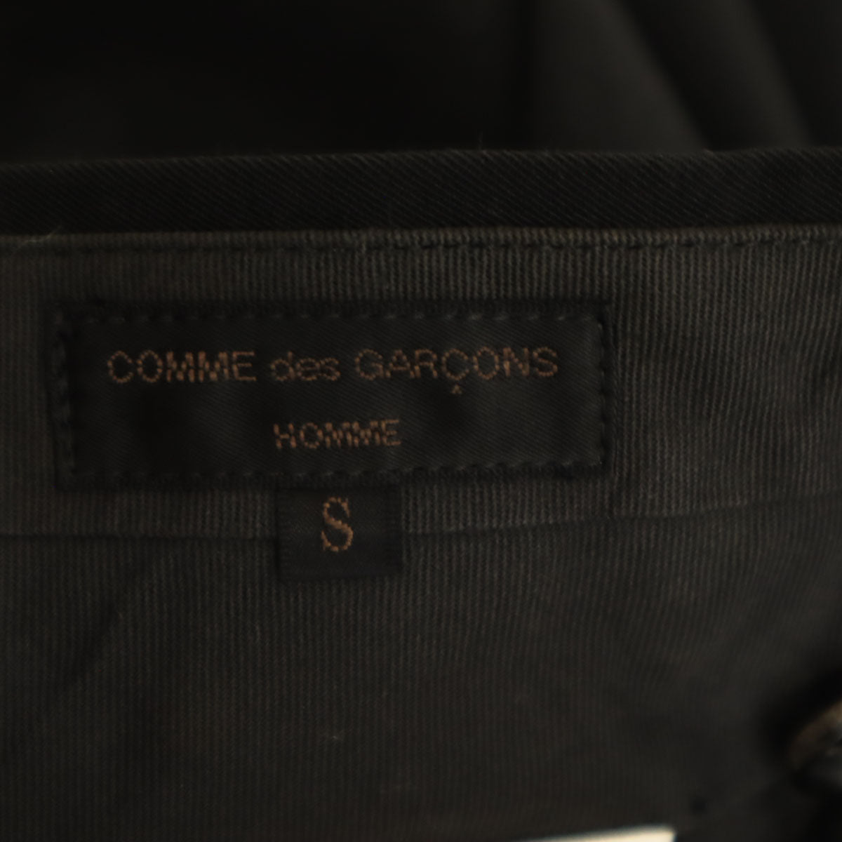 COMME des GARCONS HOMME コムデギャルソンオム 00s 2000年 日本製 ウール 2タック スラックスパンツ S 黒 メンズ