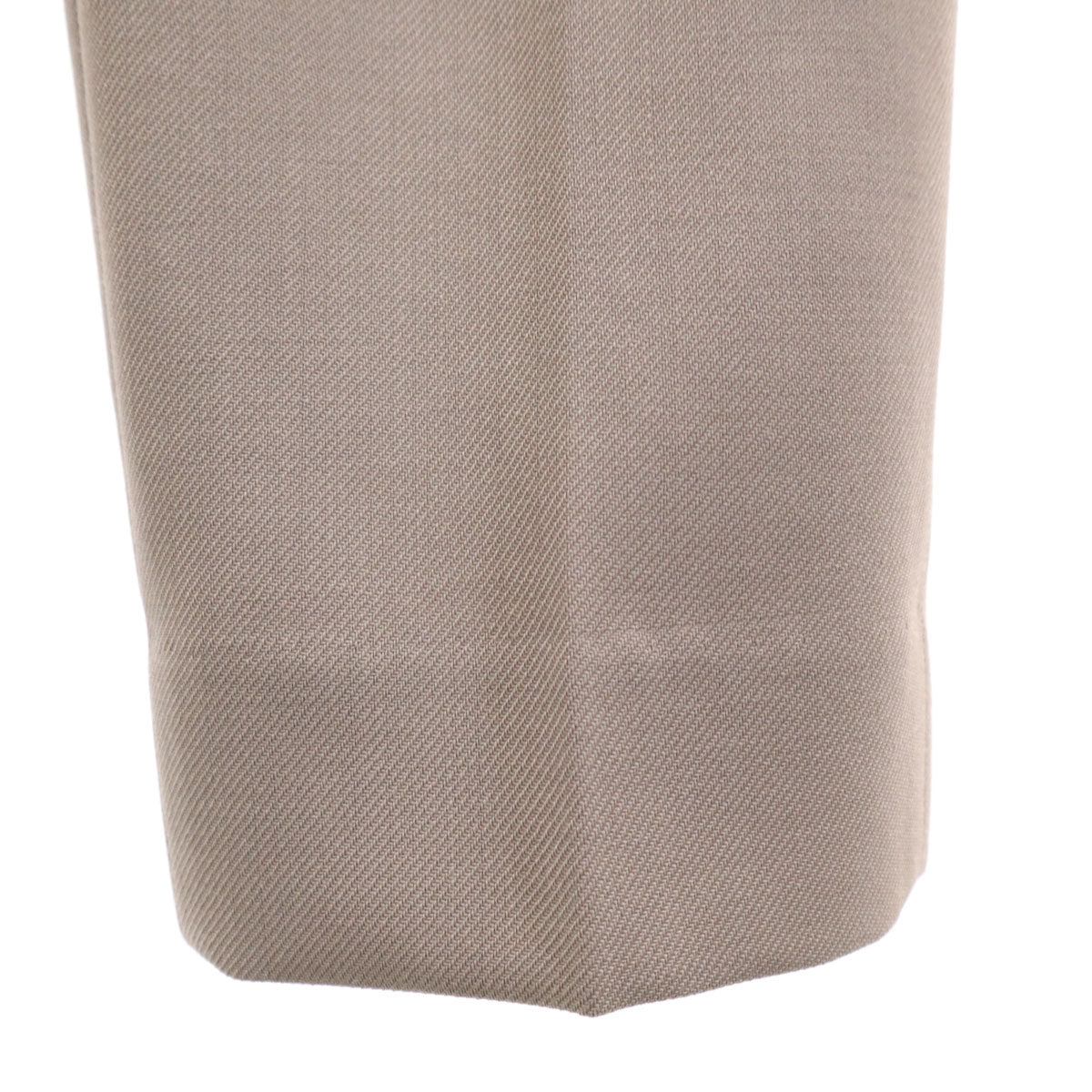 未使用 ebure エブール 日本製 ウール テーパードパンツ 38 ベージュ系 レディース