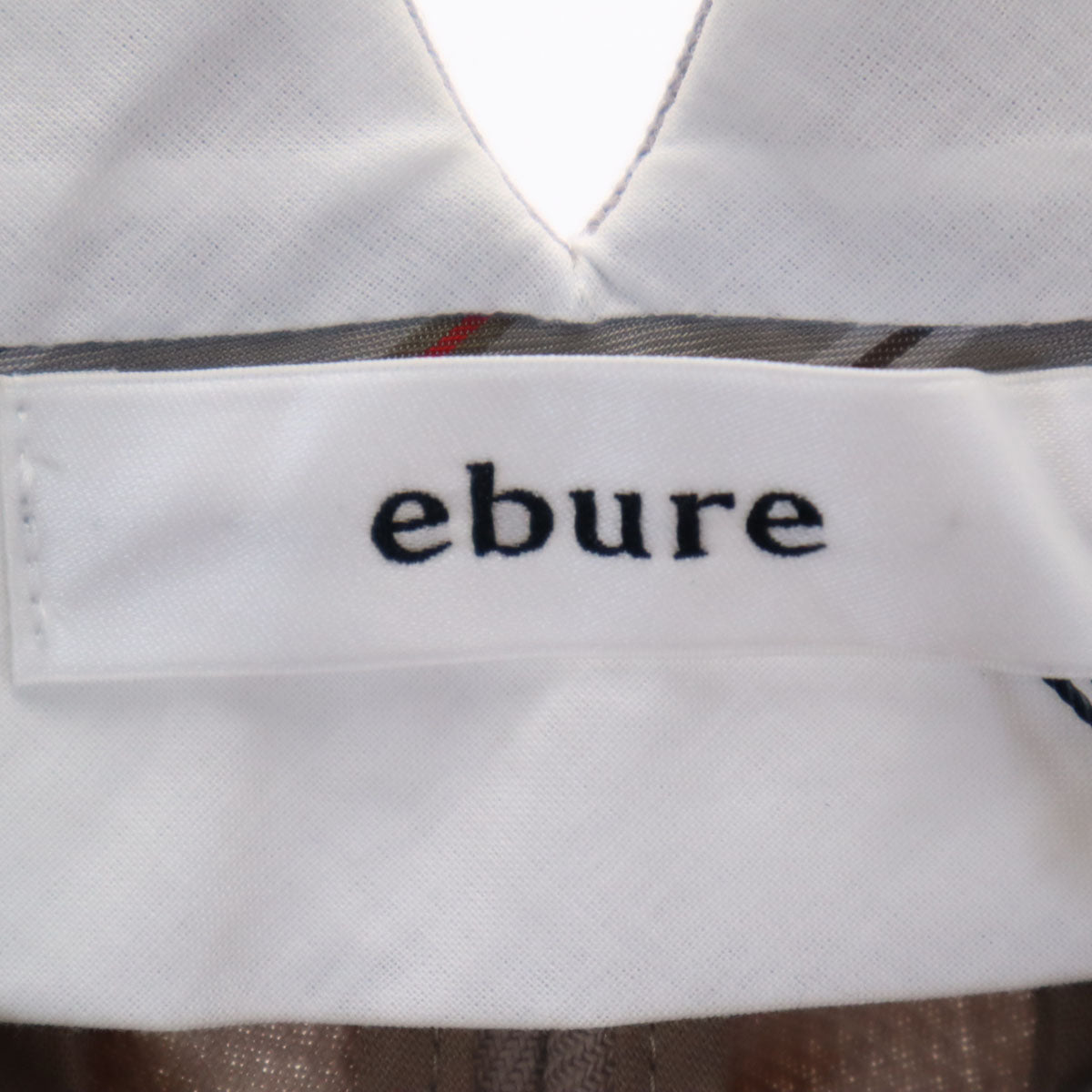未使用 ebure エブール 日本製 ウール テーパードパンツ 38 ベージュ系 レディース