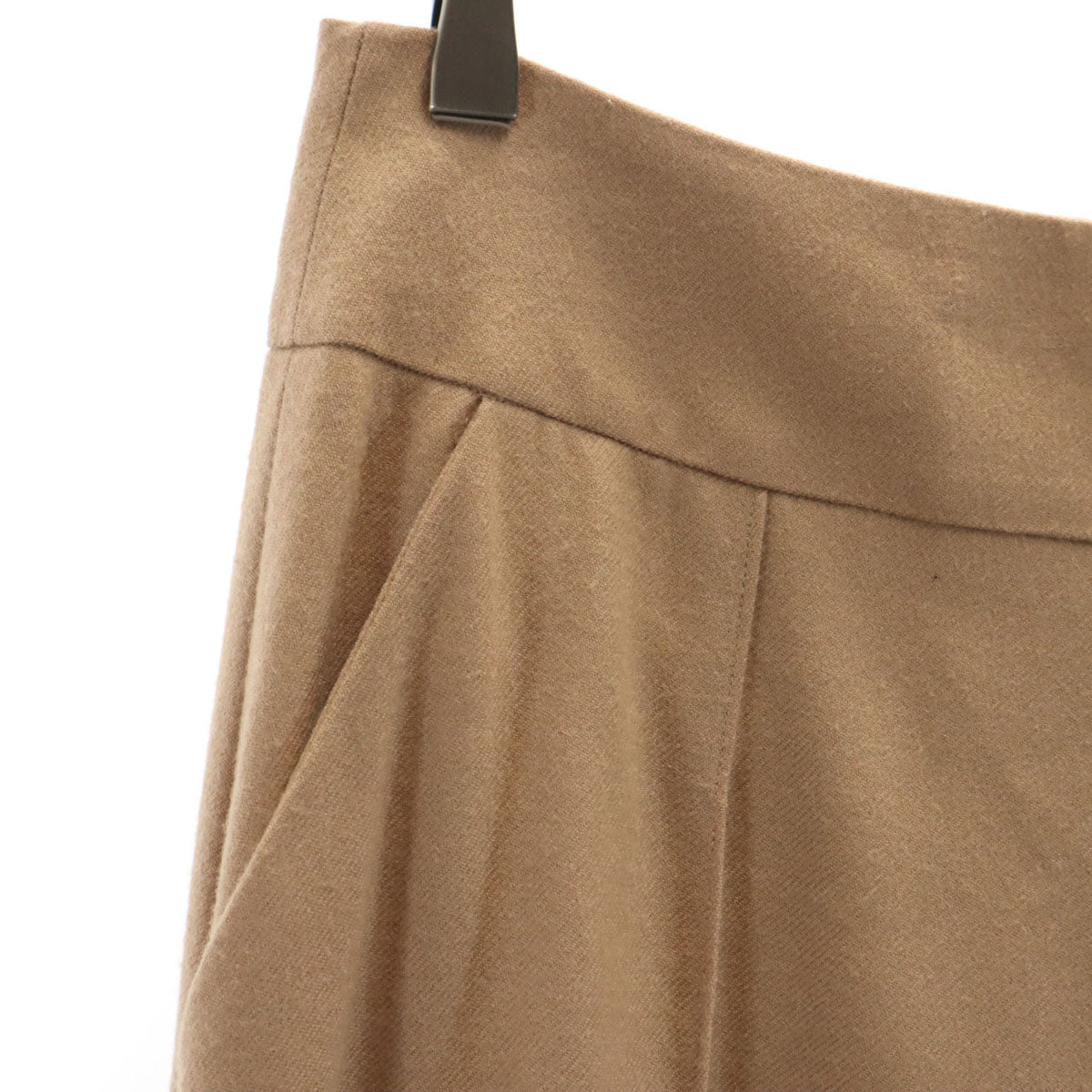 LANVIN en Bleu ランバンオンブルー ワイドパンツ 38 ベージュ レディース