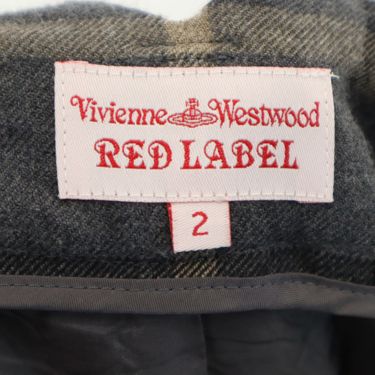 Vivienne Westwood RED LABEL ヴィヴィアンウエストウッドレッドレーベル 日本製 チェック柄 サルエルパンツ 2 ブラック系 レディース