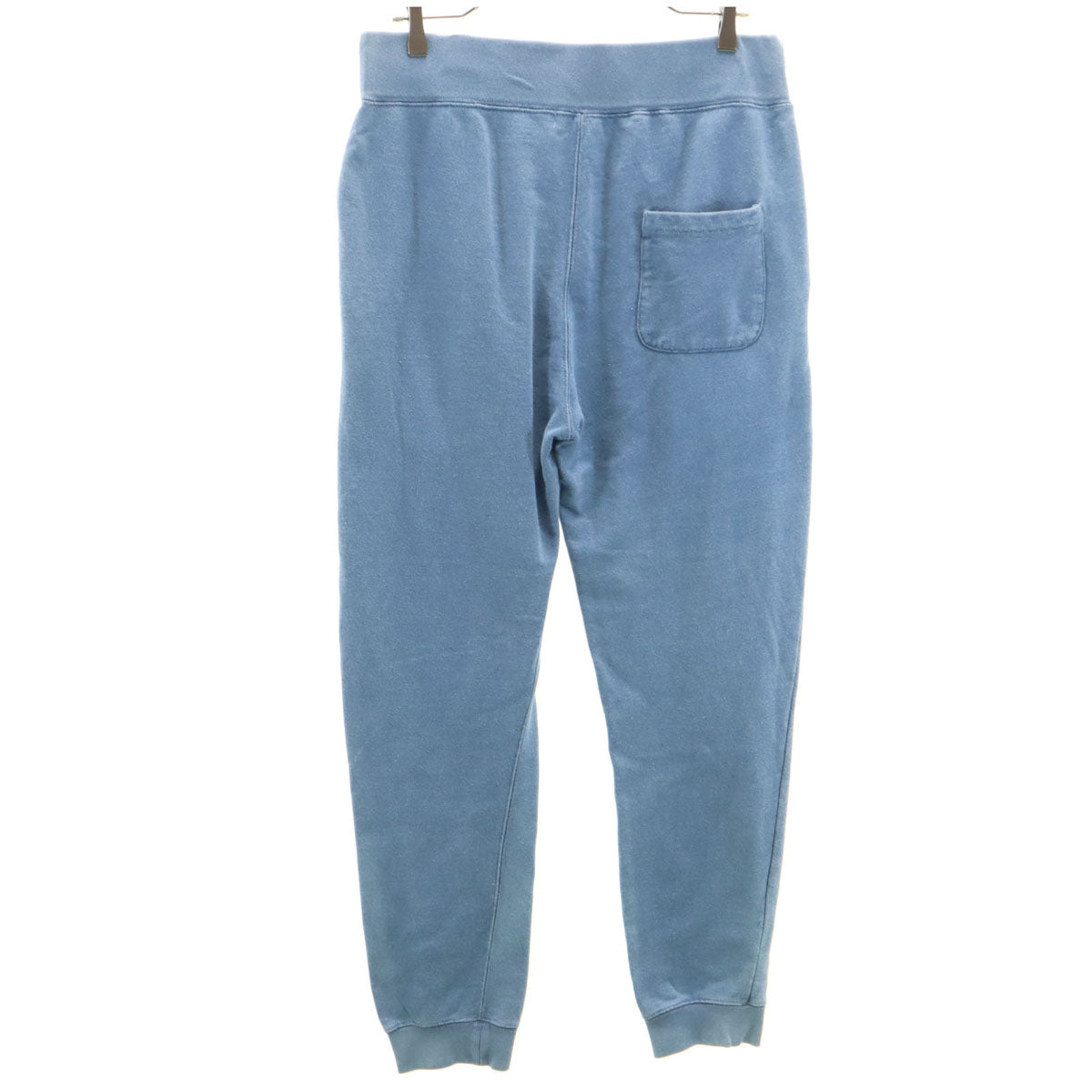 A BATHING APE PIRATE STORE アベイシングエイプ パイレーツストア インディゴ染め スウェットパンツ L 水色 メンズ