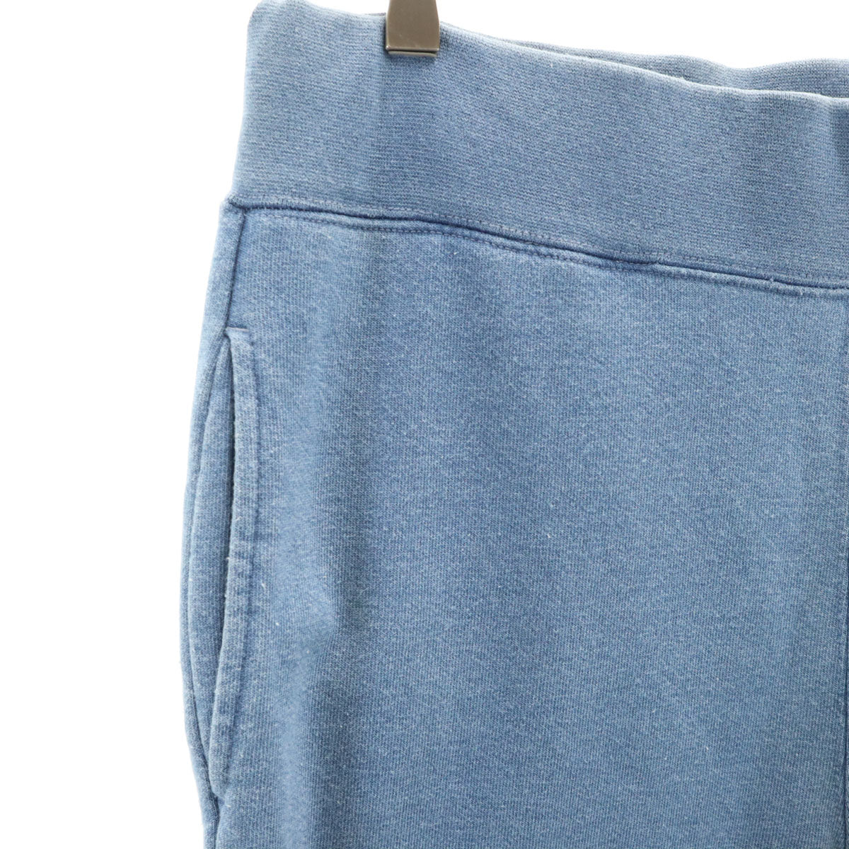 A BATHING APE PIRATE STORE アベイシングエイプ パイレーツストア インディゴ染め スウェットパンツ L 水色 メンズ