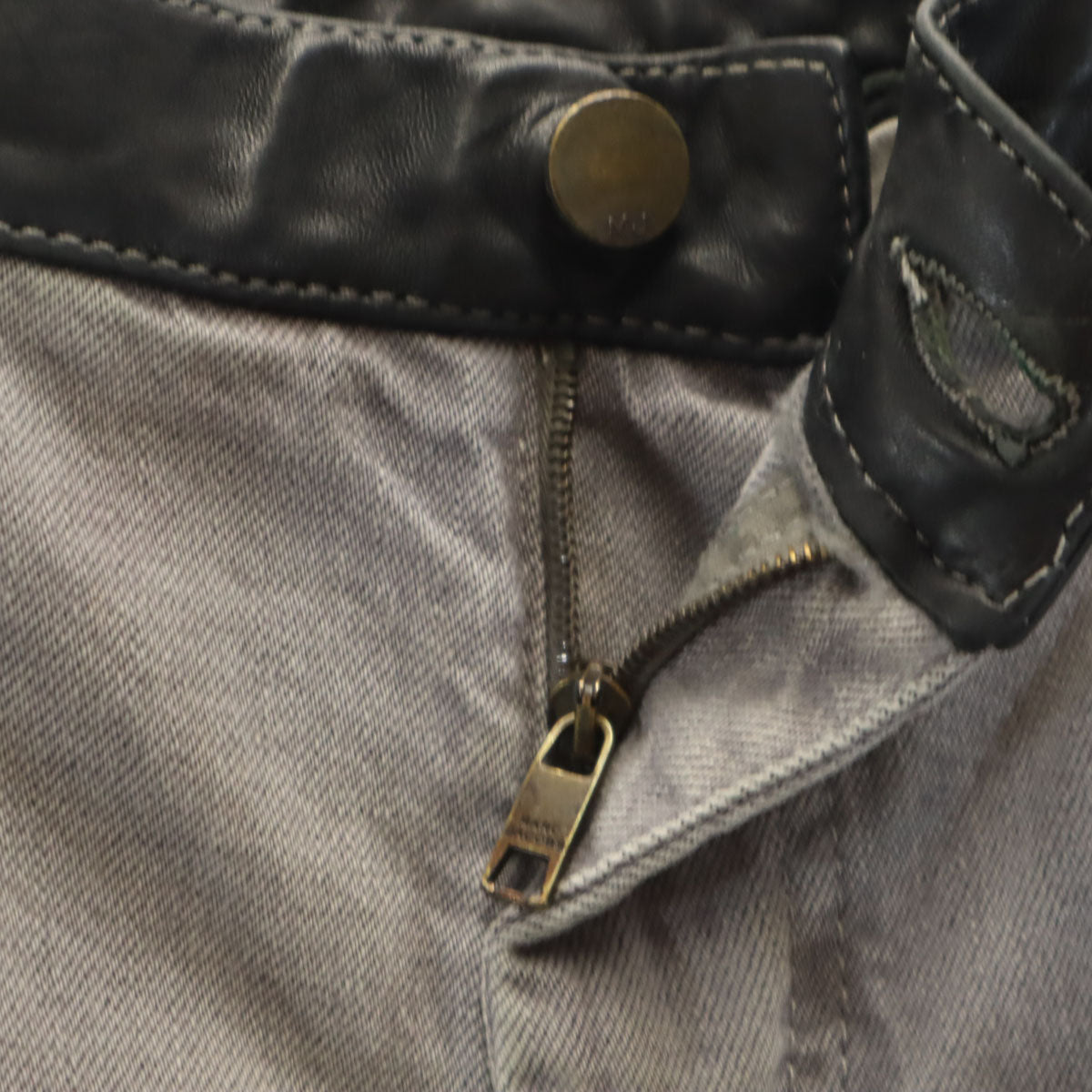 MARC JACOBS マークジェイコブス 未使用 イタリア製 デニムパンツ 48 グレー タグ付き ジーンズ レディース