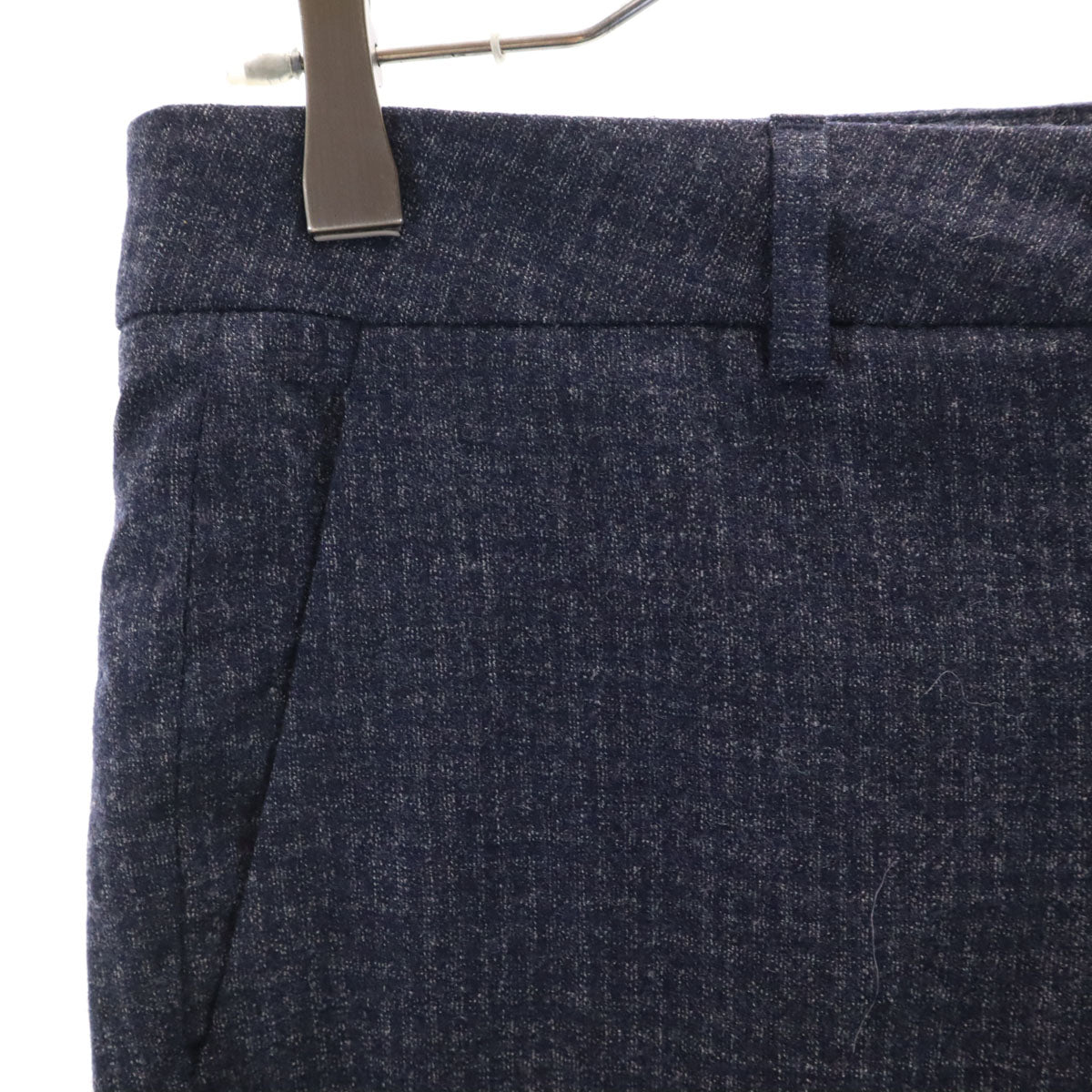 FABIANA FILIPPI ファビアナフィリッピ イタリア製 チェック柄 ウールパンツ S ネイビー系 レディース