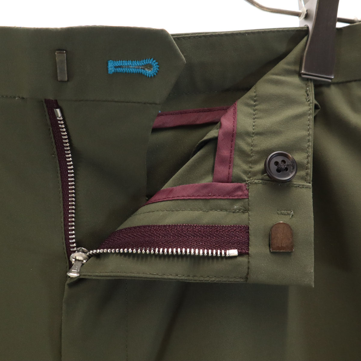 Paul Smith ポールスミス スラックスパンツ L オリーブ スリム メンズ