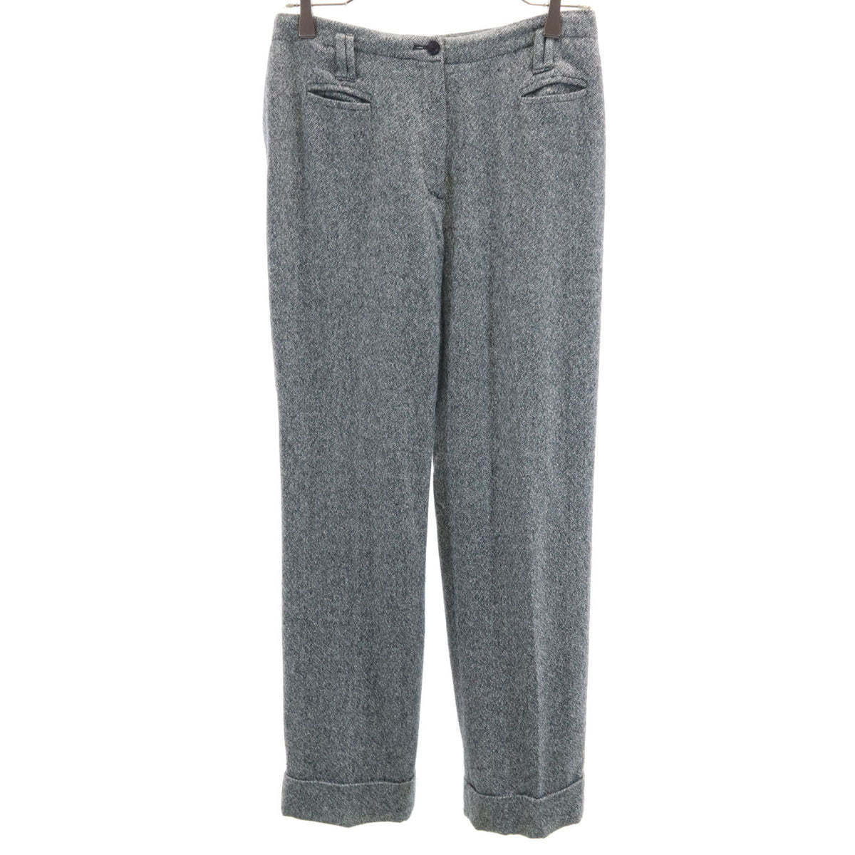 LANVIN ランバン 日本製 ウールブレンド テーパードパンツ 38 グレー系 レディース