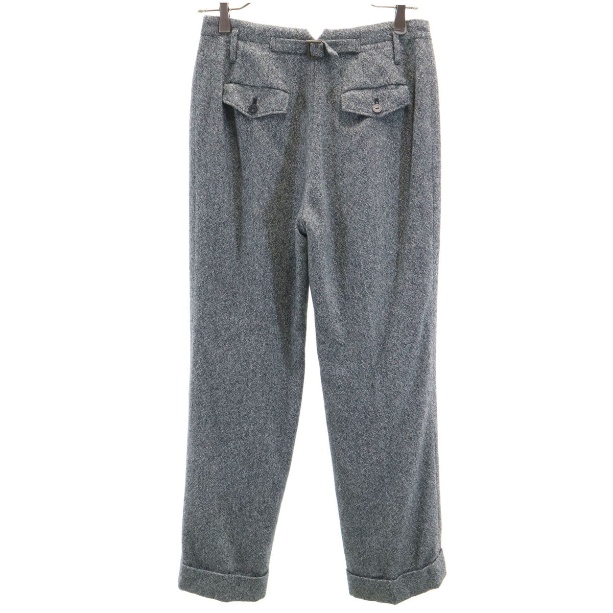 LANVIN ランバン 日本製 ウールブレンド テーパードパンツ 38 グレー系 レディース