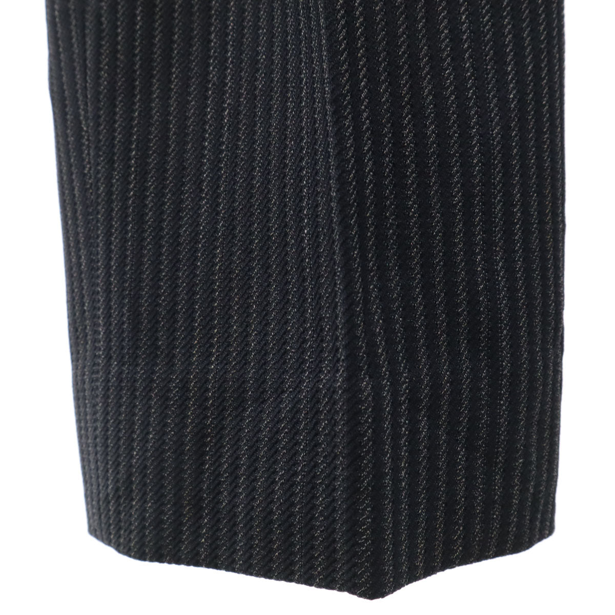 50s ヴィンテージ 針シンチ ストライプ柄 スラックスパンツ ネイビー系 ボタンフライ メンズ