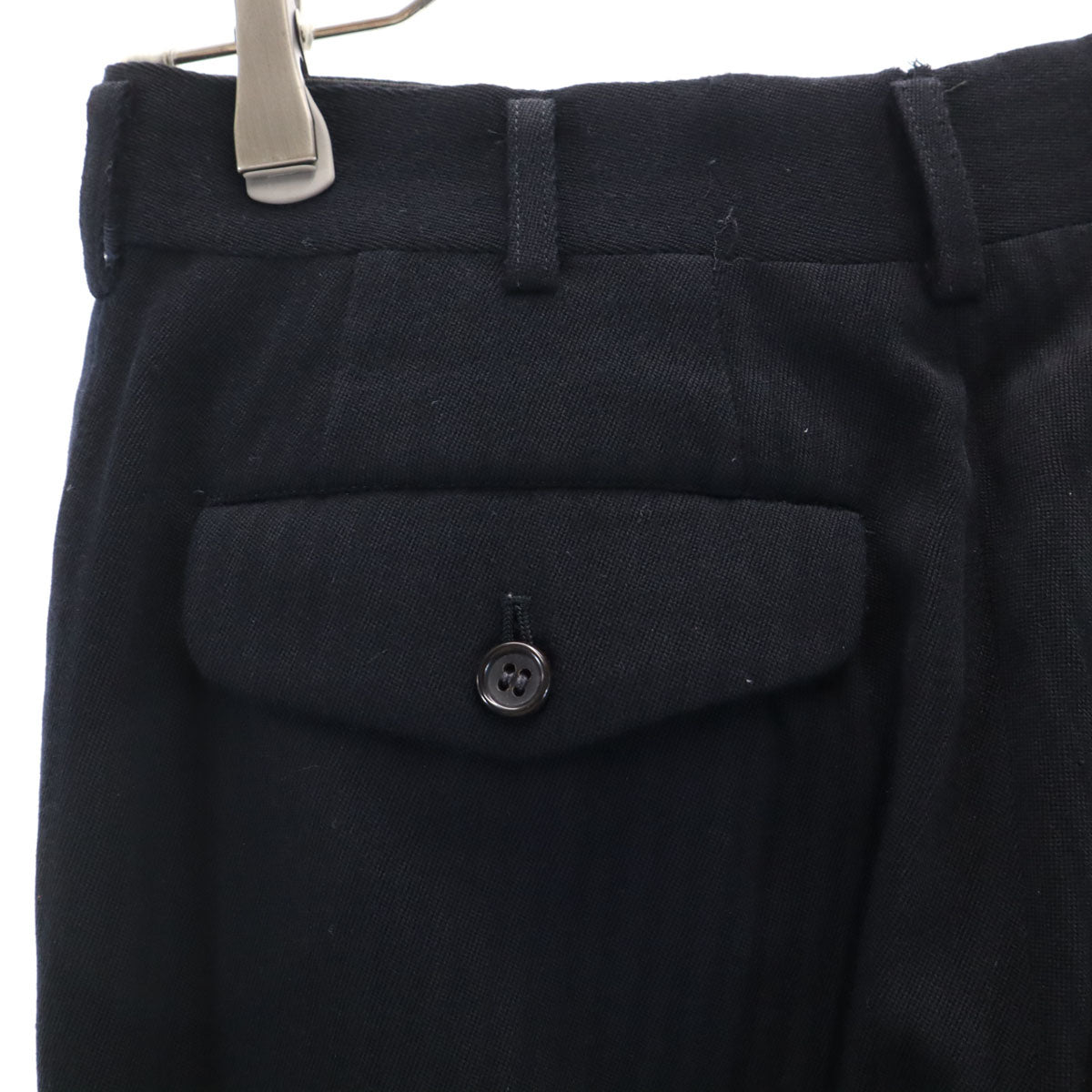 COMME des GARCONS HOMME コムデギャルソンオム 90s 1990年 日本製 ウール オールド ストライプ柄 スラックスパンツ S ブラック系 メンズ