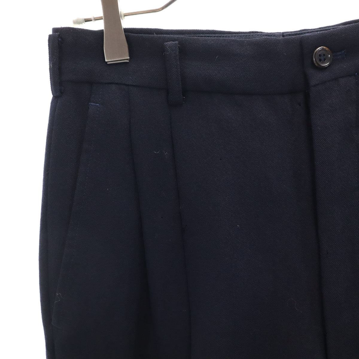 COMME des GARCONS HOMME コムデギャルソンオム 80s 1988年 日本製 ウール オールド スラックスパンツ S ネイビー系 メンズ