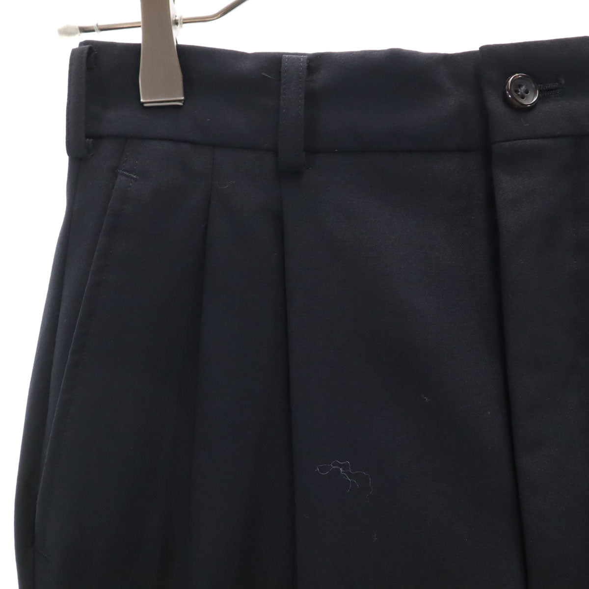 COMME des GARCONS HOMME コムデギャルソンオム 90s 1991年 日本製 ウール オールド スラックスパンツ S ブラック系 メンズ