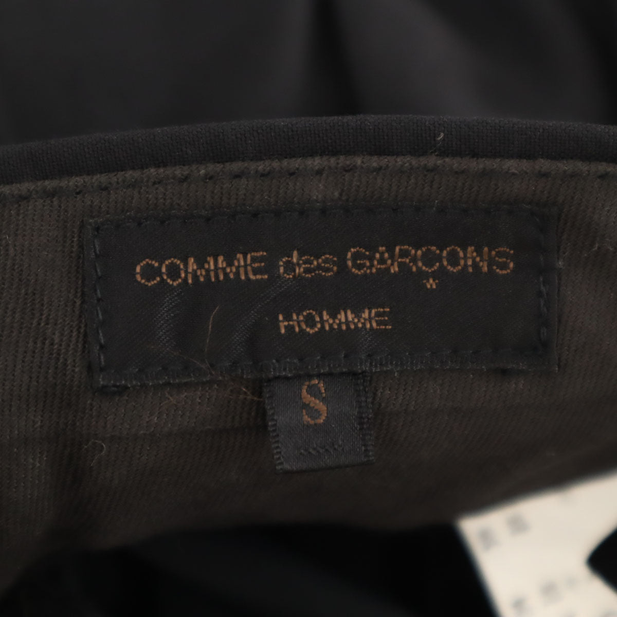 COMME des GARCONS HOMME コムデギャルソンオム 90s 1991年 日本製 ウール オールド スラックスパンツ S ブラック系 メンズ