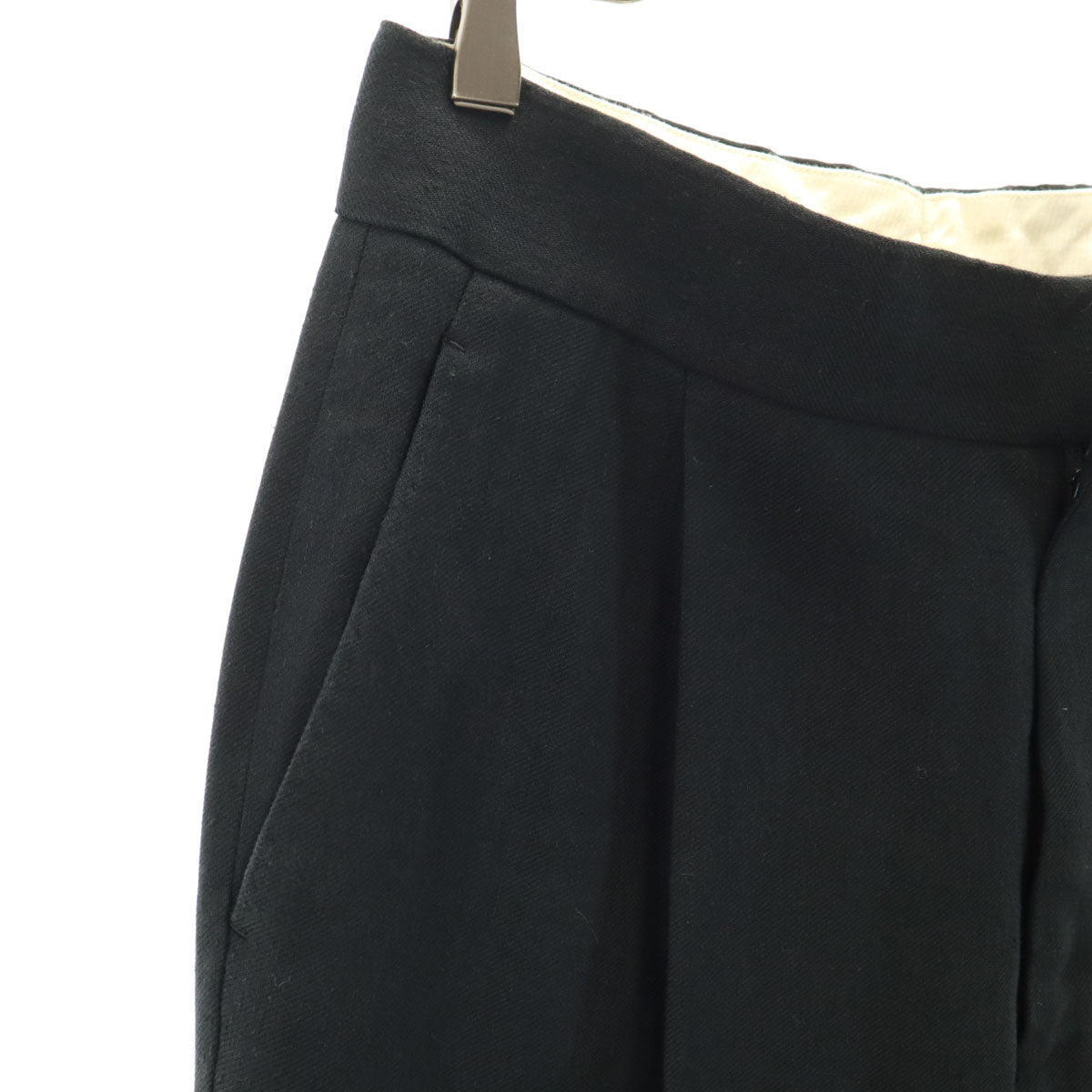 CHAOS GENTLEMAN LADY カオスジェントルマンレディ 日本製 スラックスパンツ 38 ブラック レディース