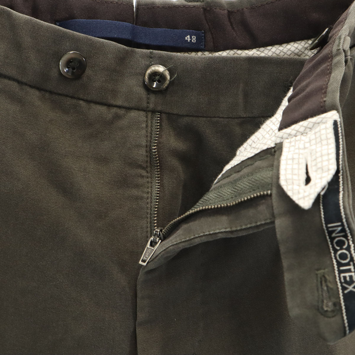 INCOTEX インコテックス スラックスパンツ 48 チャコールグレー メンズ