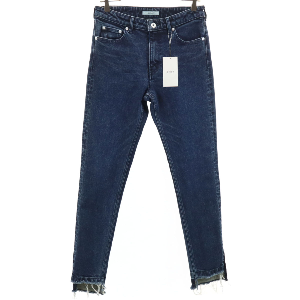未使用 CINOH チノ 日本製 スキニーデニムパンツ W28 ブルー ジーンズ レディース