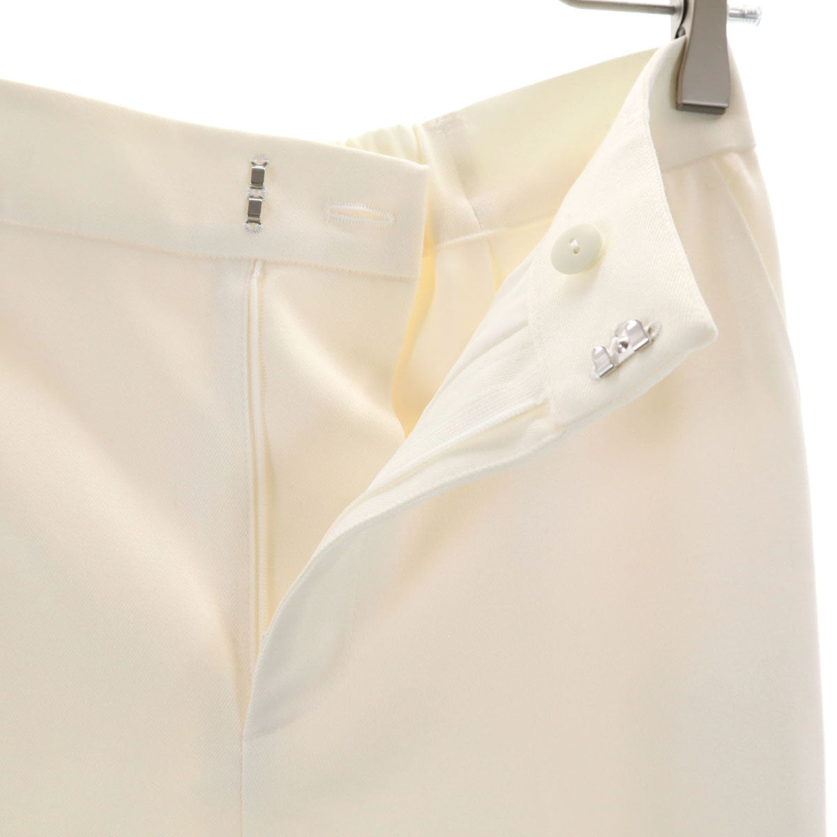 未使用 ANAYI アナイ 日本製 テーパードパンツ 38 ホワイト タグ付き レディース