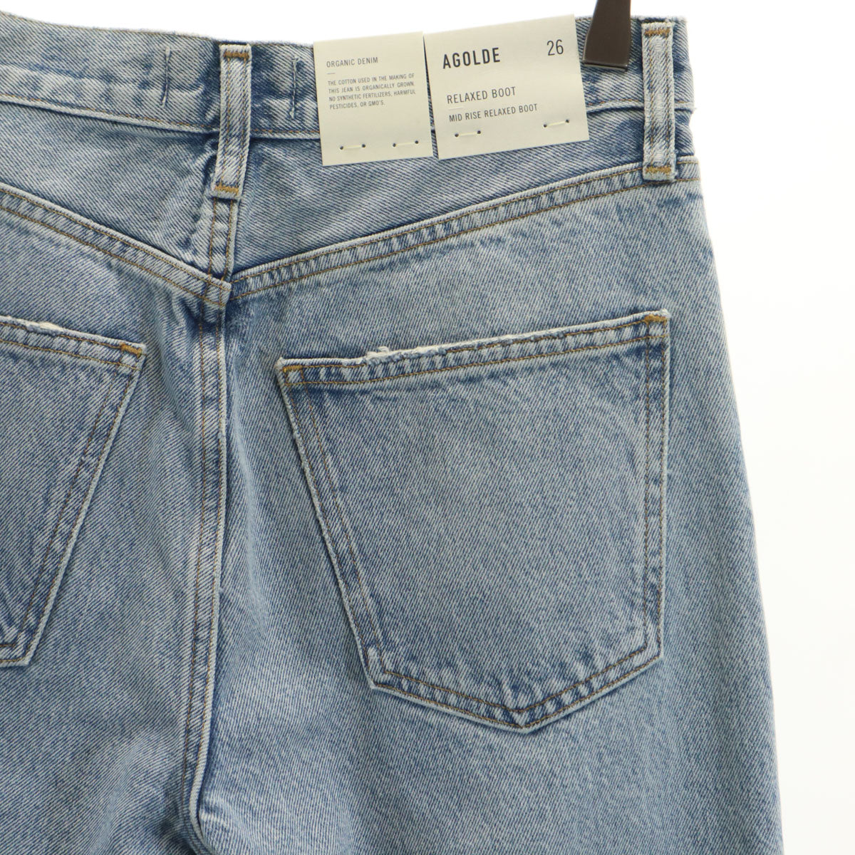 未使用 AGOLDE エーゴールドイー RELAXED BOOT デニムパンツ W26 ブルー ジーンズ レディース