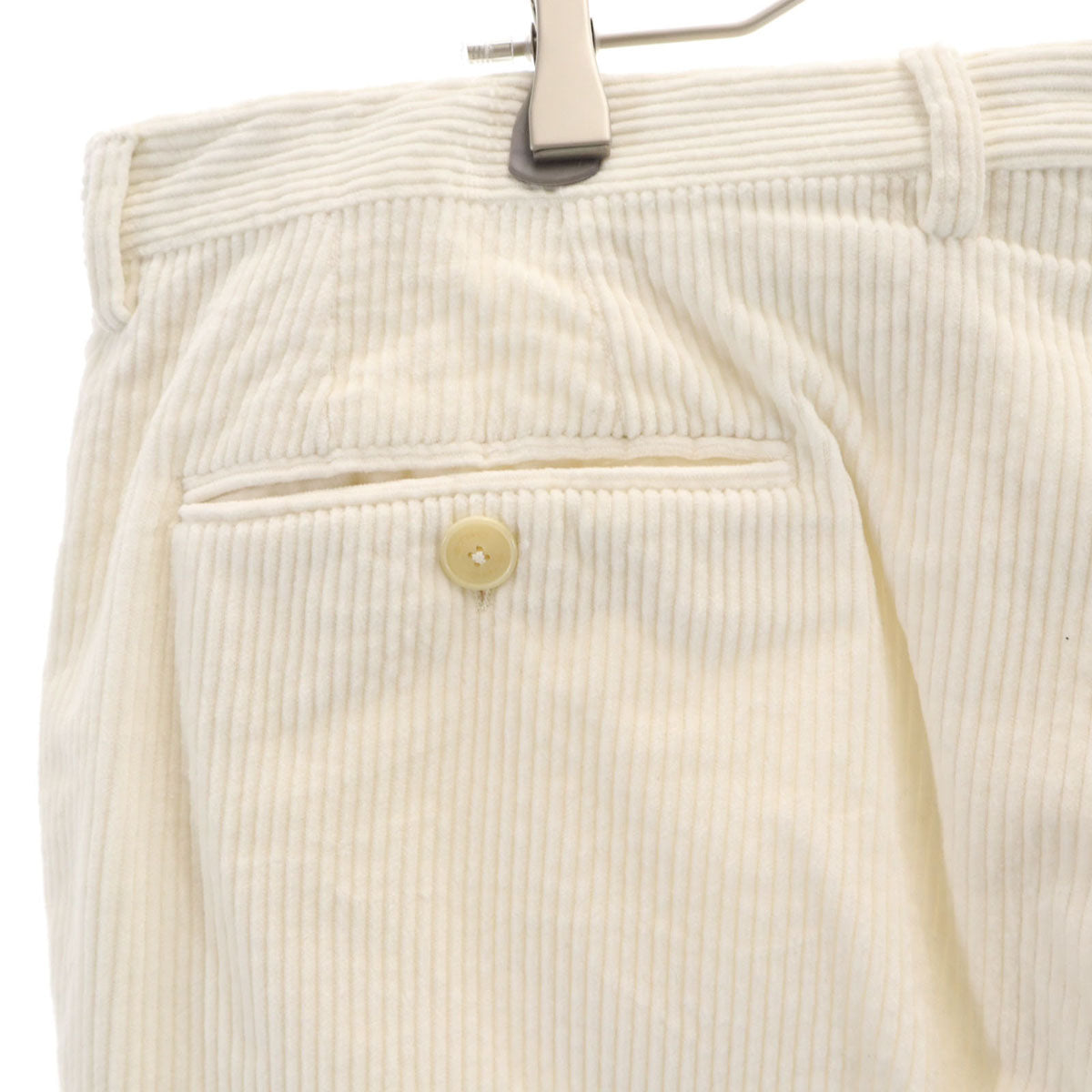 ETRO エトロ イタリア製 コーデュロイパンツ 56 ホワイト ビッグサイズ メンズ