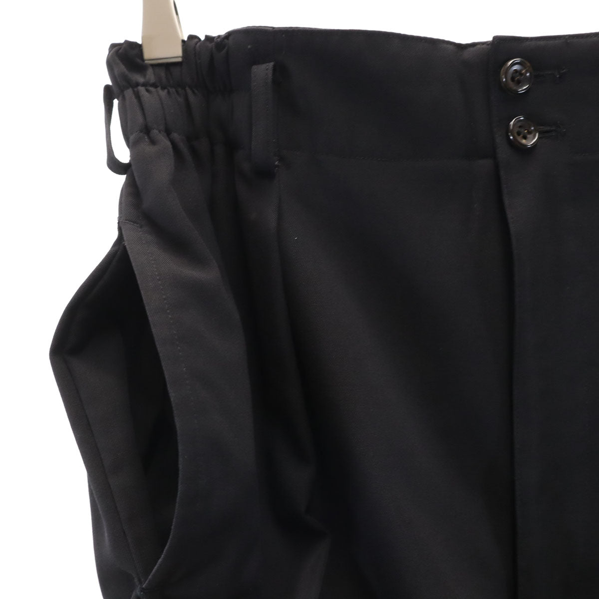 COMME des GARCONS HOMME コムデギャルソンオム 90s 1991年 日本製 オールド ウールパンツ S ブラック メンズ