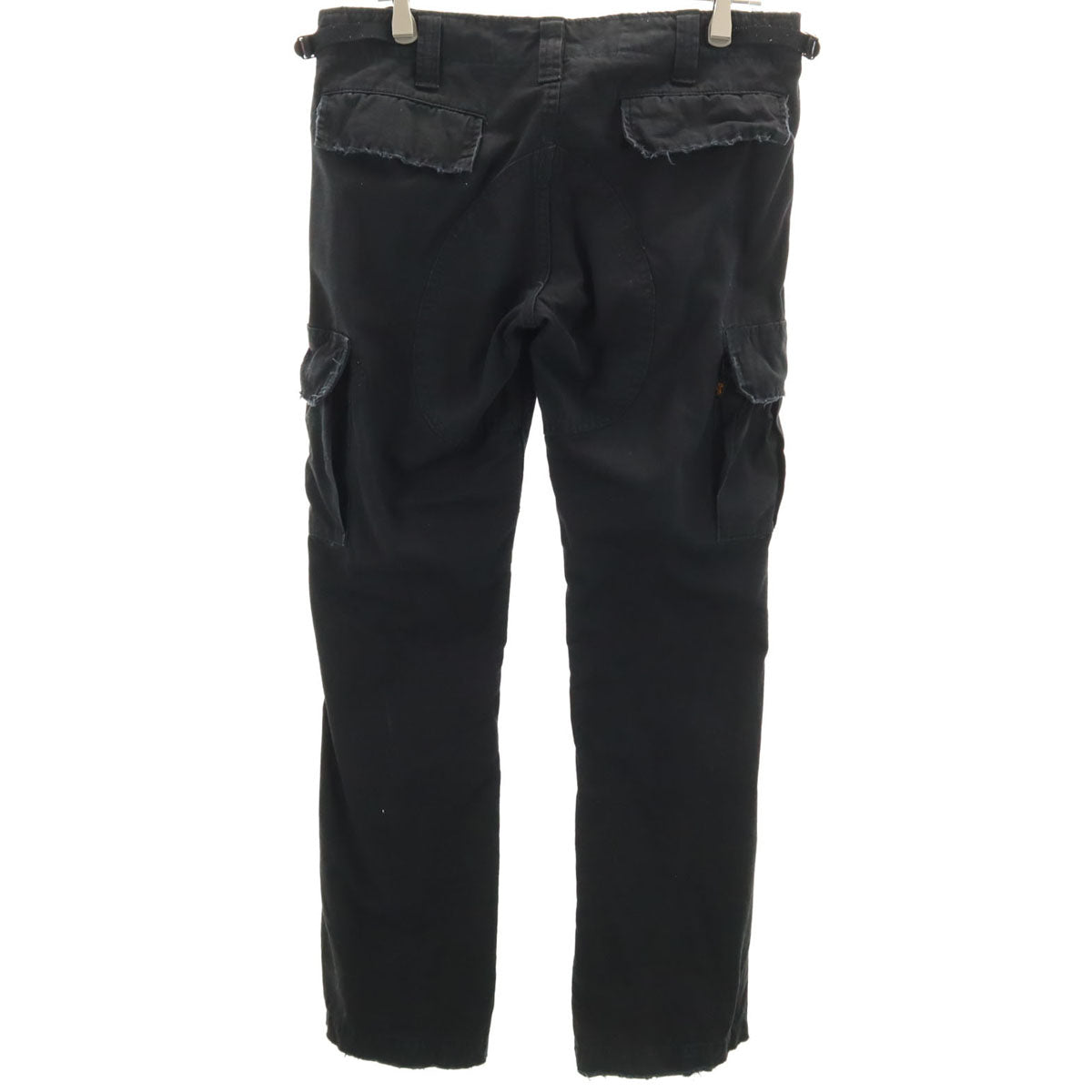 ALPHA アルファ JOHN'S CLOTHING ジョンズクロージング コラボ ヴィンテージ加工 タイト カーゴパンツ M ブラック メンズ