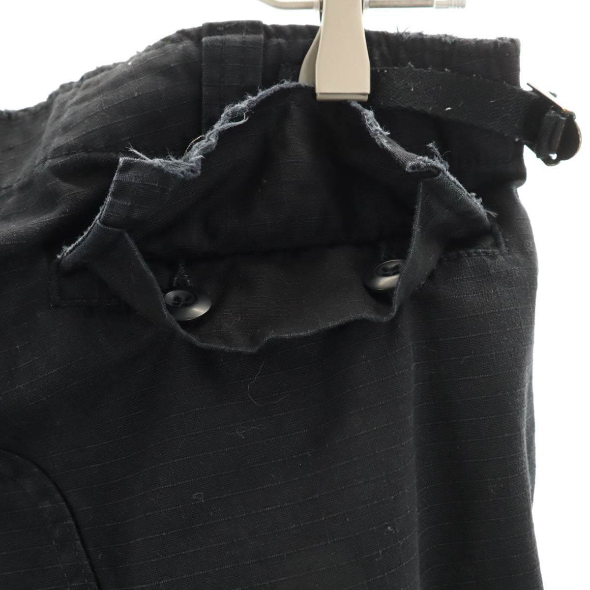 ALPHA アルファ JOHN'S CLOTHING ジョンズクロージング コラボ ヴィンテージ加工 タイト カーゴパンツ M ブラック メンズ