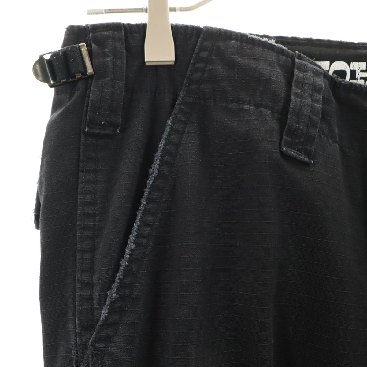 ALPHA アルファ JOHN'S CLOTHING ジョンズクロージング コラボ ヴィンテージ加工 タイト カーゴパンツ M ブラック メンズ