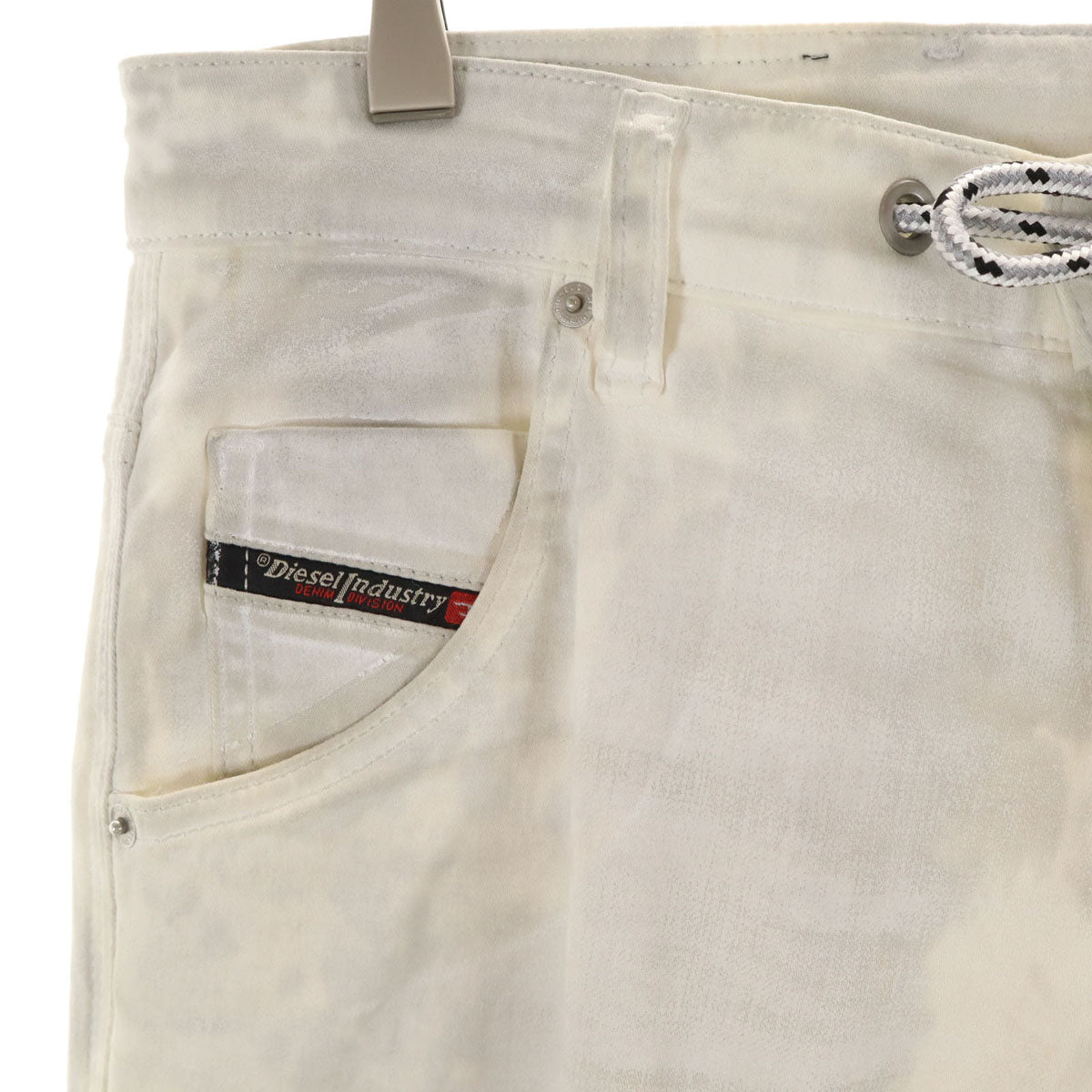 DIESEL ディーゼル ジョグ デニムパンツ W28 ホワイト系 ジーンズ ストレッチ メンズ